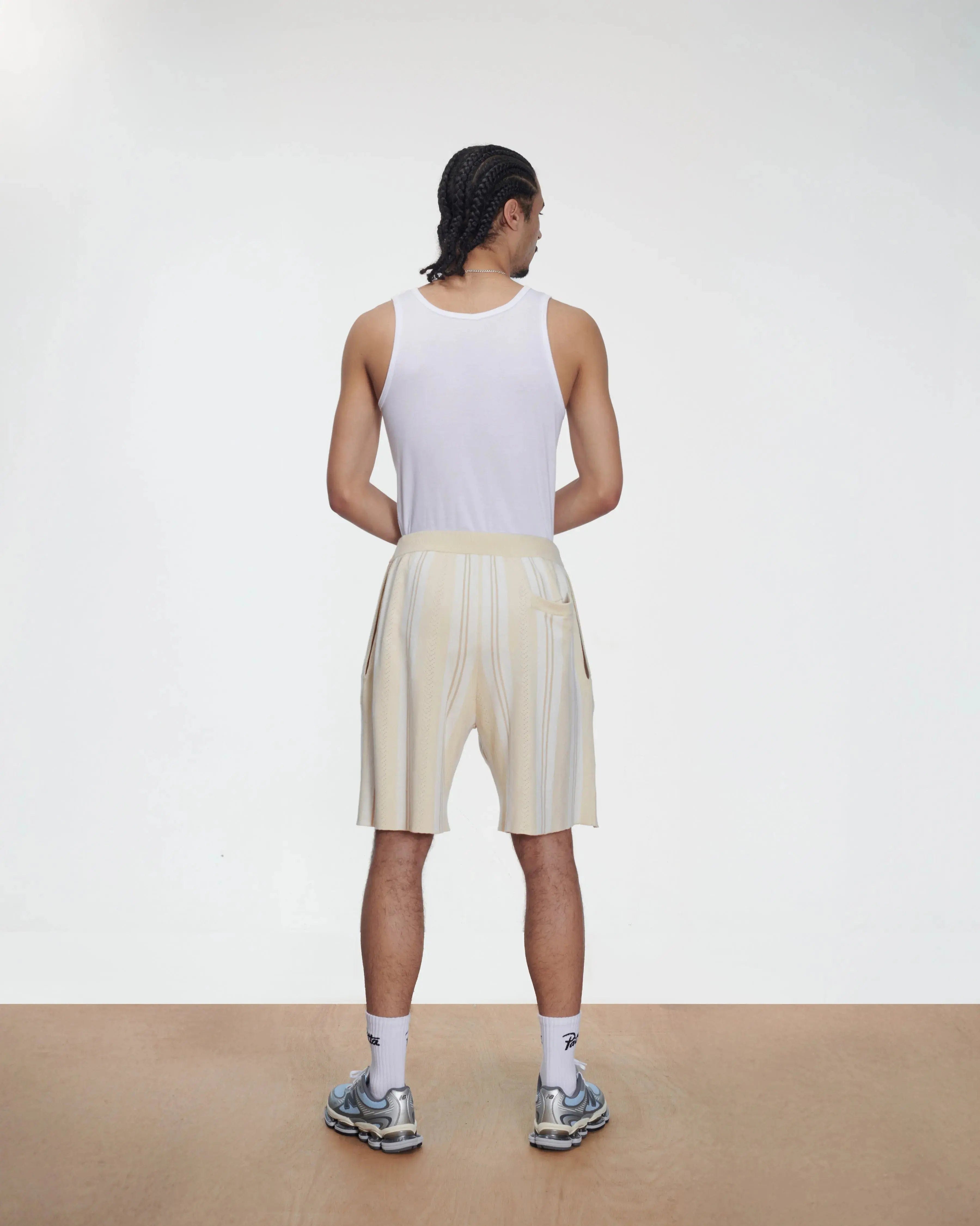 Football Patta Knitted Football Shorts (Oatmeal)