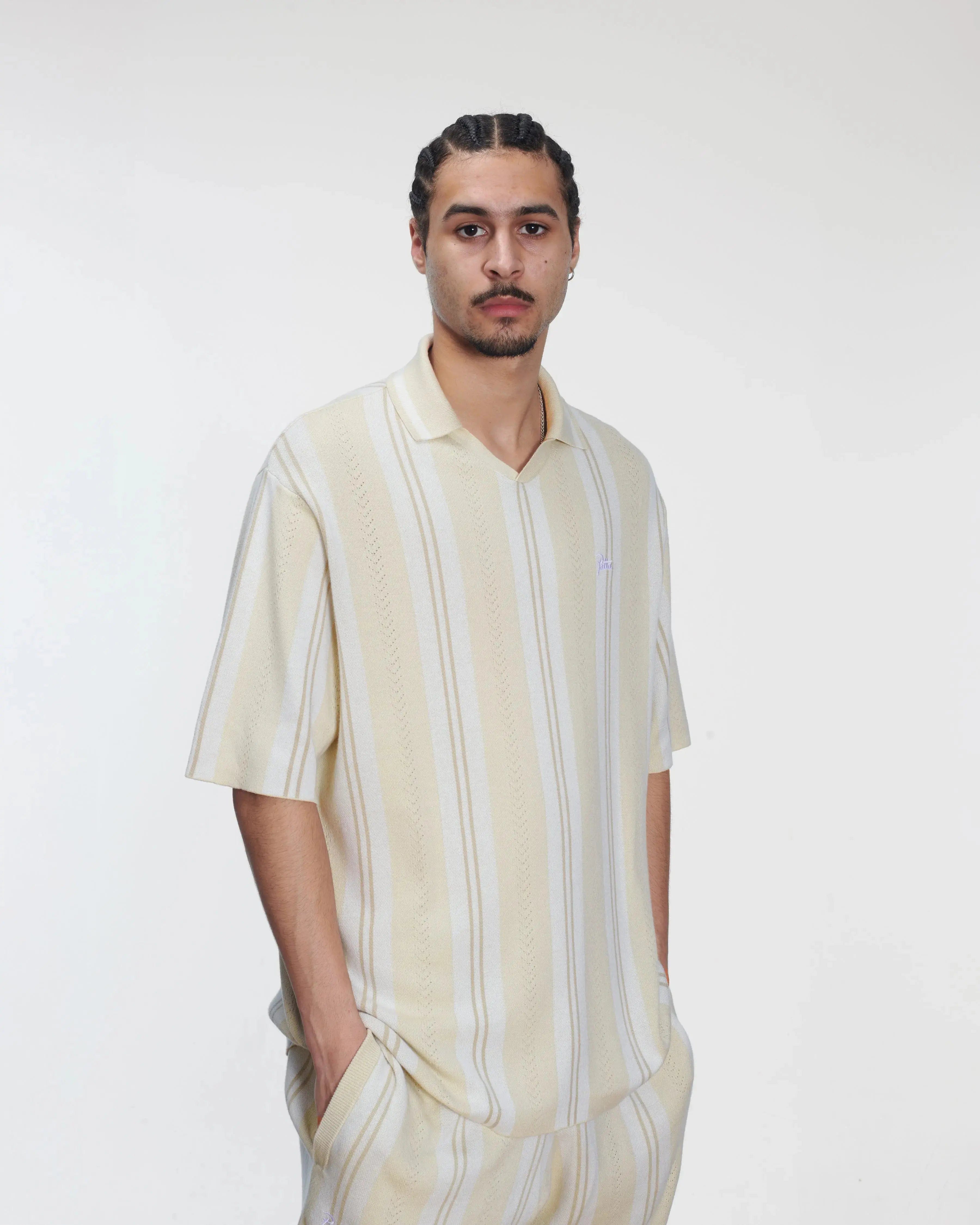 Football Patta Knitted Football Shirt (Oatmeal)