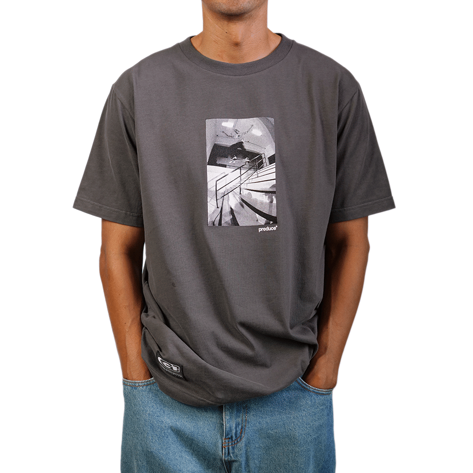Preduce GJ Filmography T - Shirt Cement Grey