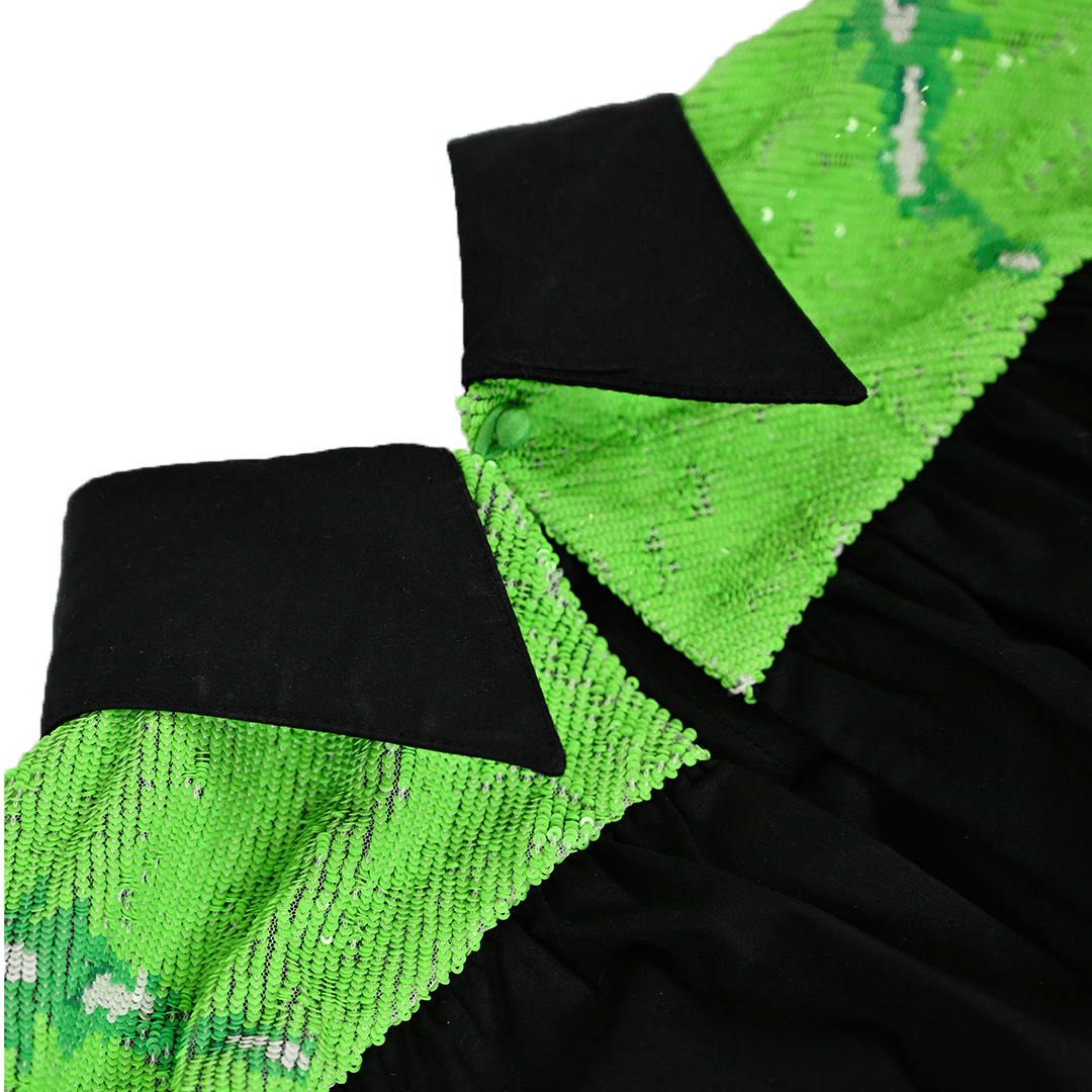 SKIN Hand embroidered Snake - Skin poufy dress