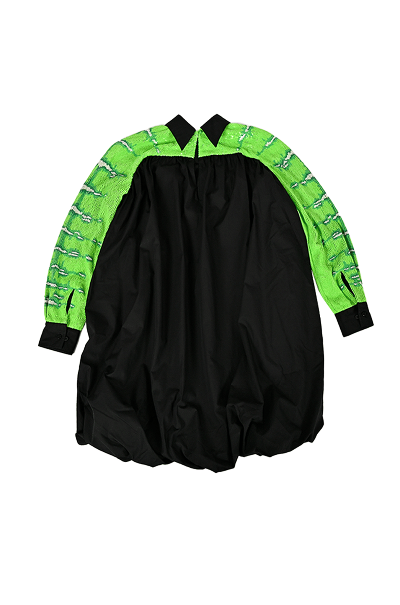 SKIN Hand embroidered Snake - Skin poufy dress