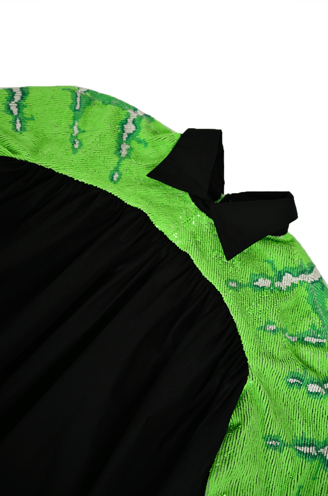 SKIN Hand embroidered Snake - Skin poufy dress
