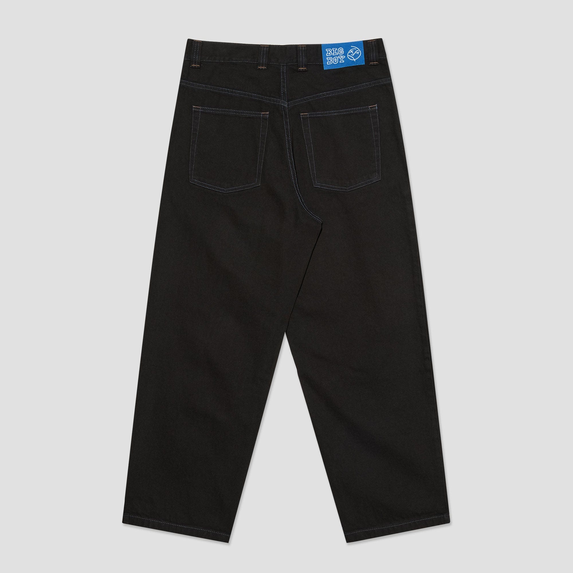 Polar Big Boy Pants Black / Blue Stitching