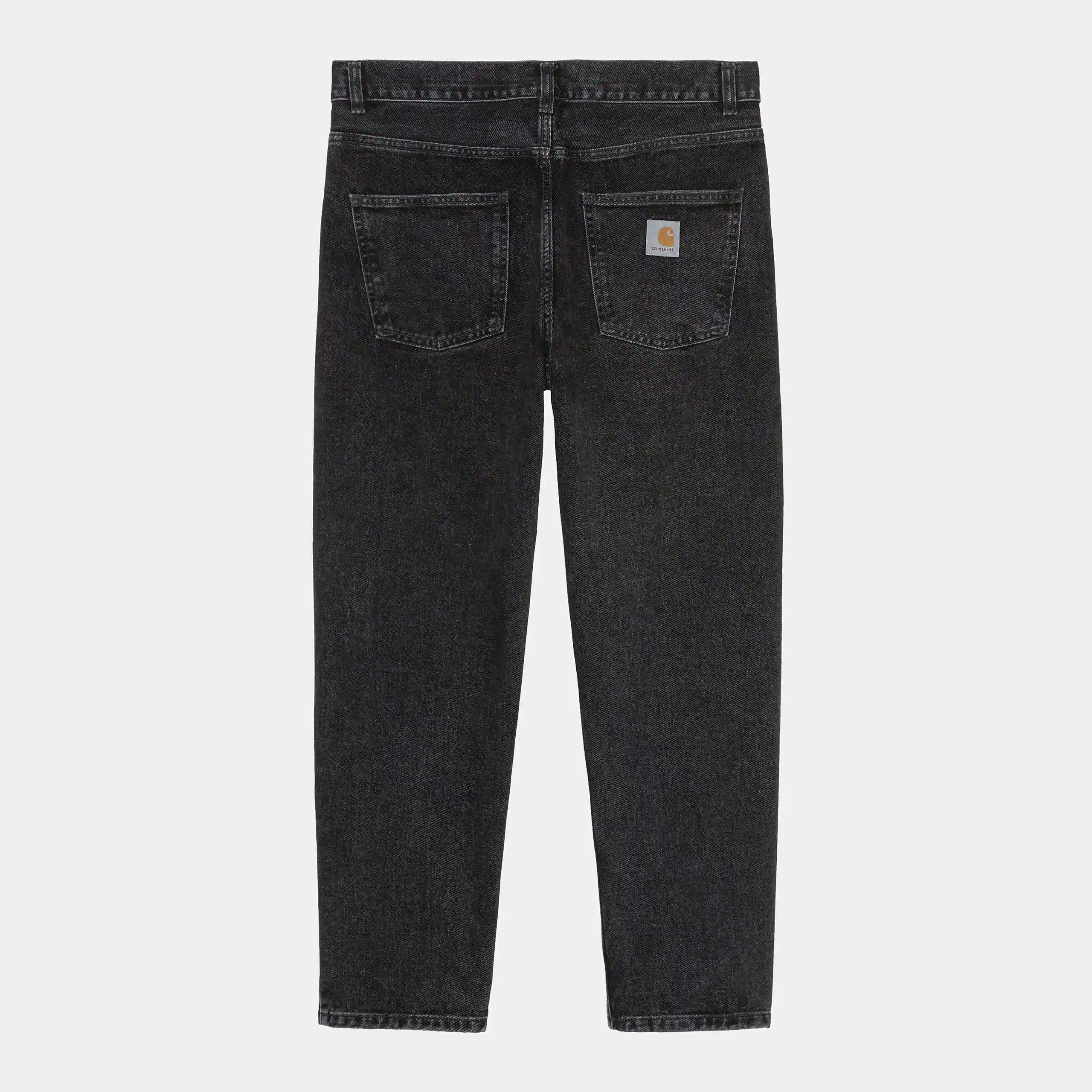 Carhartt Work In Progress Carhartt WIP Newel Pant – Black Stone Washed | Relaxed Tapered Jeans