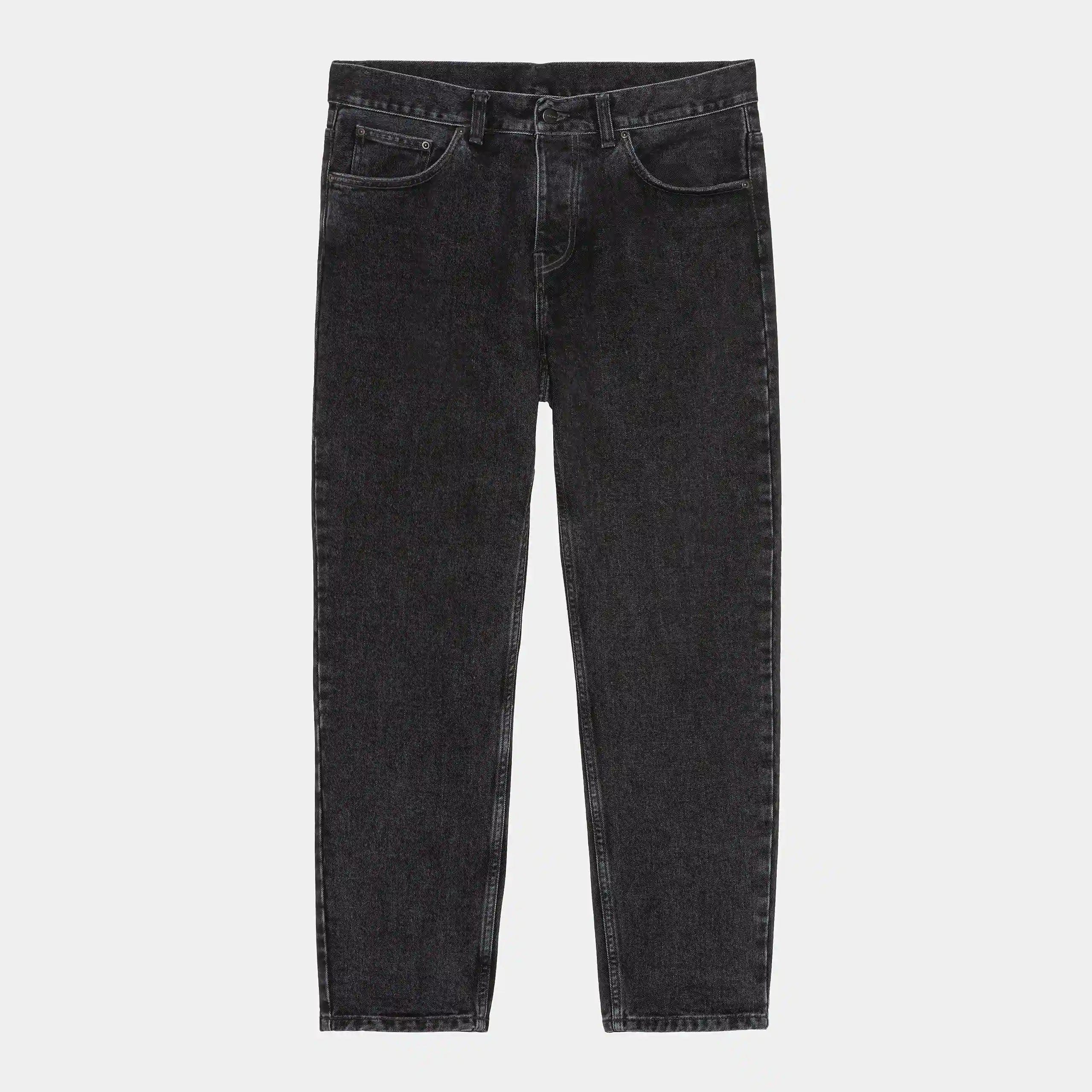 Carhartt Work In Progress Carhartt WIP Newel Pant – Black Stone Washed | Relaxed Tapered Jeans
