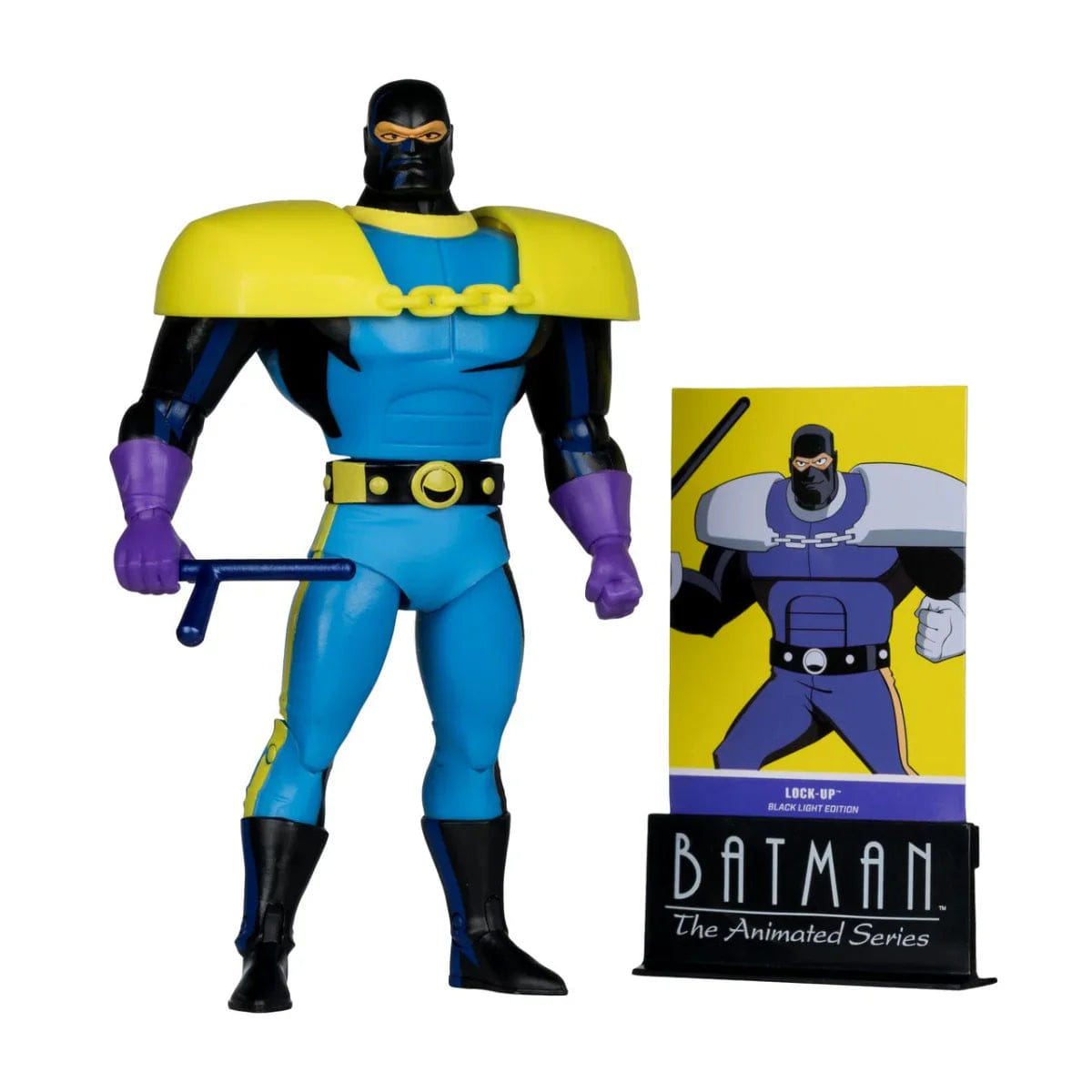 Mcfarlane Toys DC - Lock - Up (Batman Animated Series) Black Light Gold Label Figure