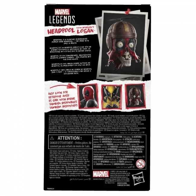 Hasbro Marvel Legends Series: Headpool with Marvel’s Logan Action Figure