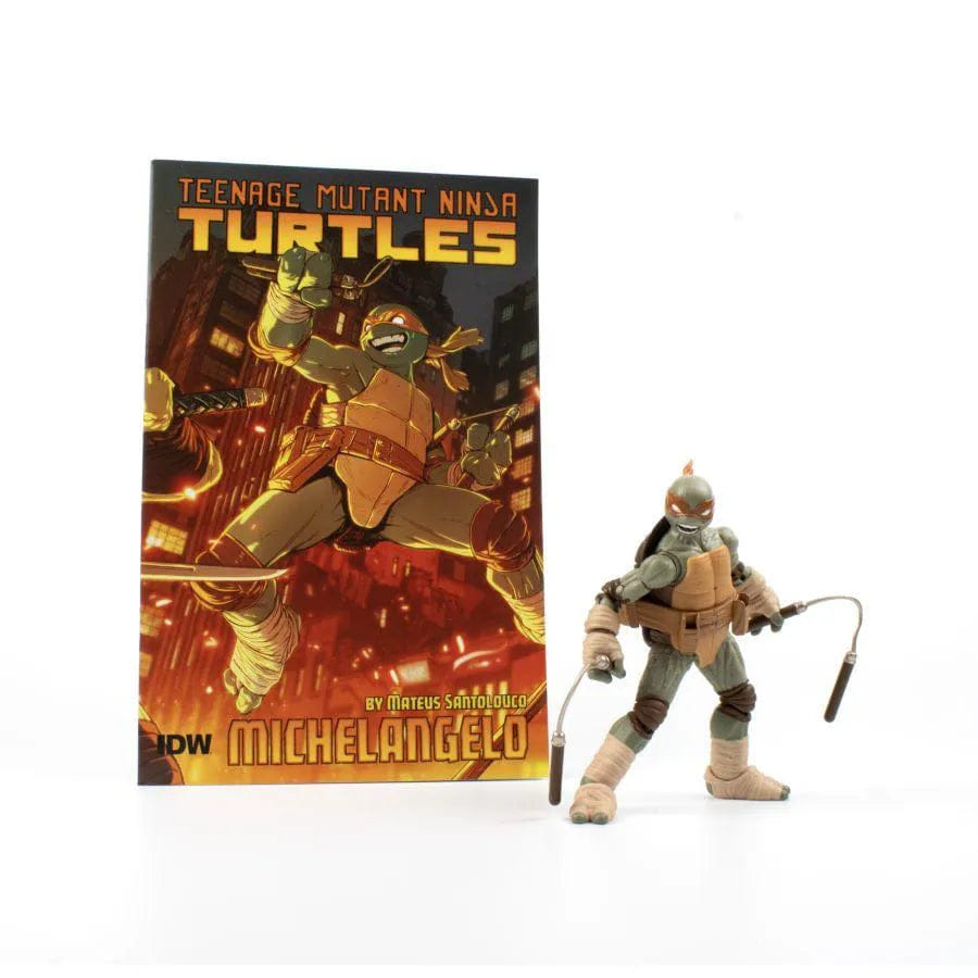 The Loyal Subjects Teenage Mutant Ninja Turtles (comics) - Michelangelo BST AXN Action Figure & Comic Book