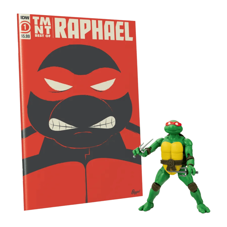 The Loyal Subjects Teenage Mutant Ninja Turtles (comics) - Raphael BST AXN Action Figure & Comic Book