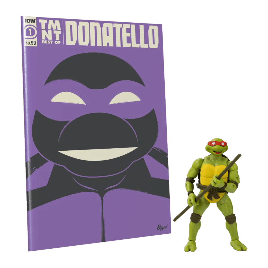 The Loyal Subjects Teenage Mutant Ninja Turtles (comics) - Donatello BST AXN Action Figure & Comic Book