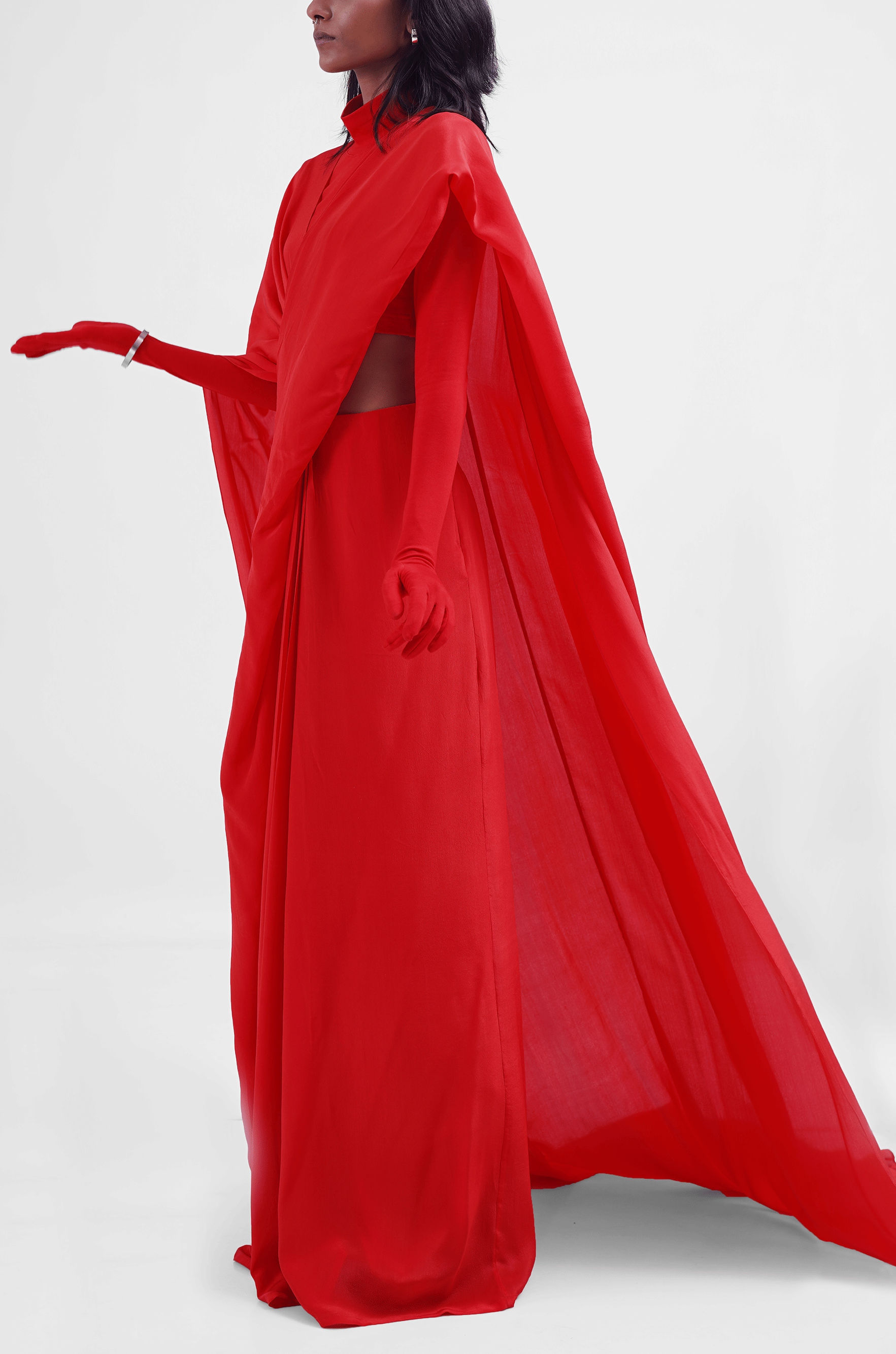 Iconic Hybrid Sari - Pants (Iconic Red)