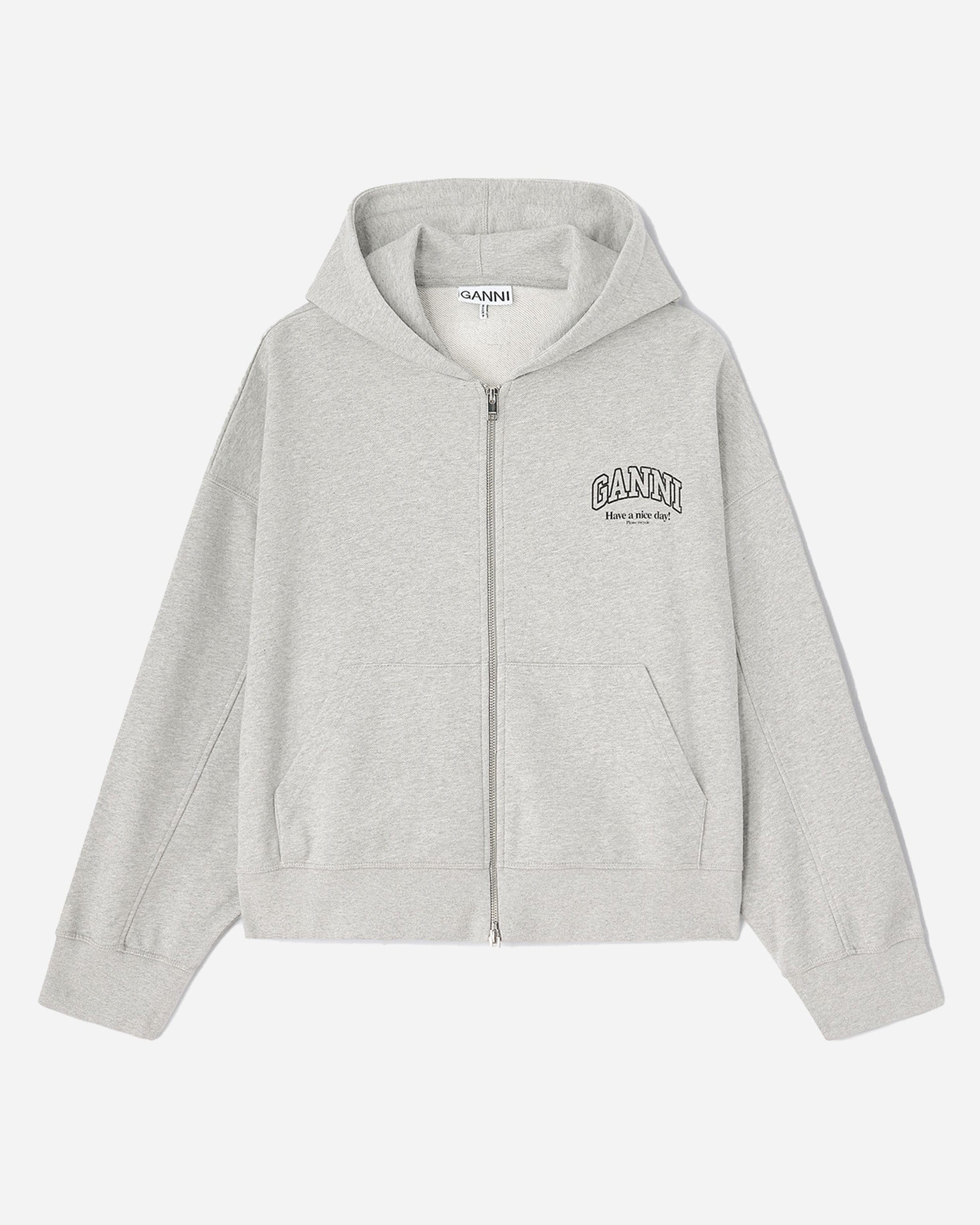 GANNI A/S Essential Isoli Zip Hoodie