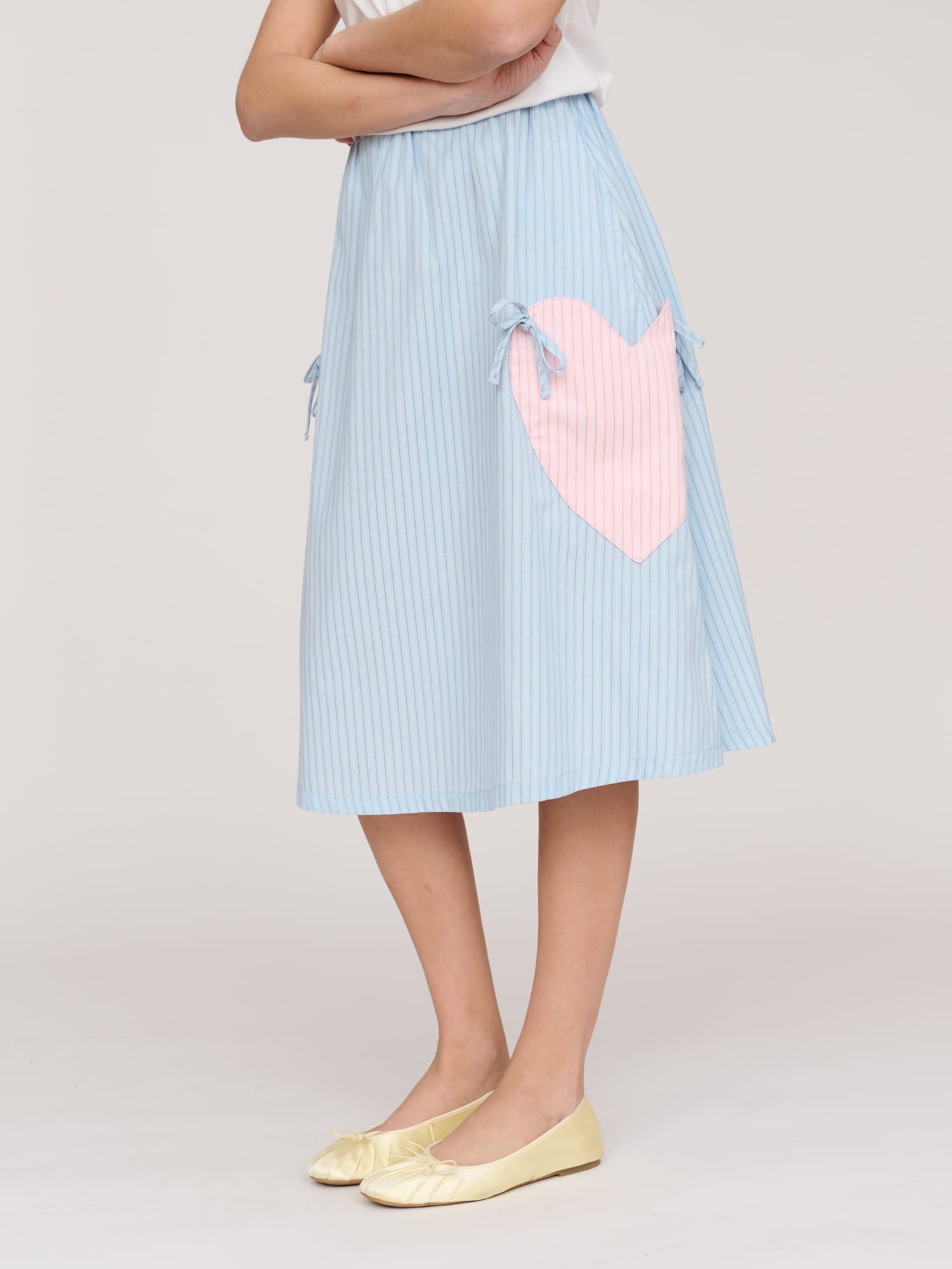 Lazy Oaf Striped Heartbreaker Skirt