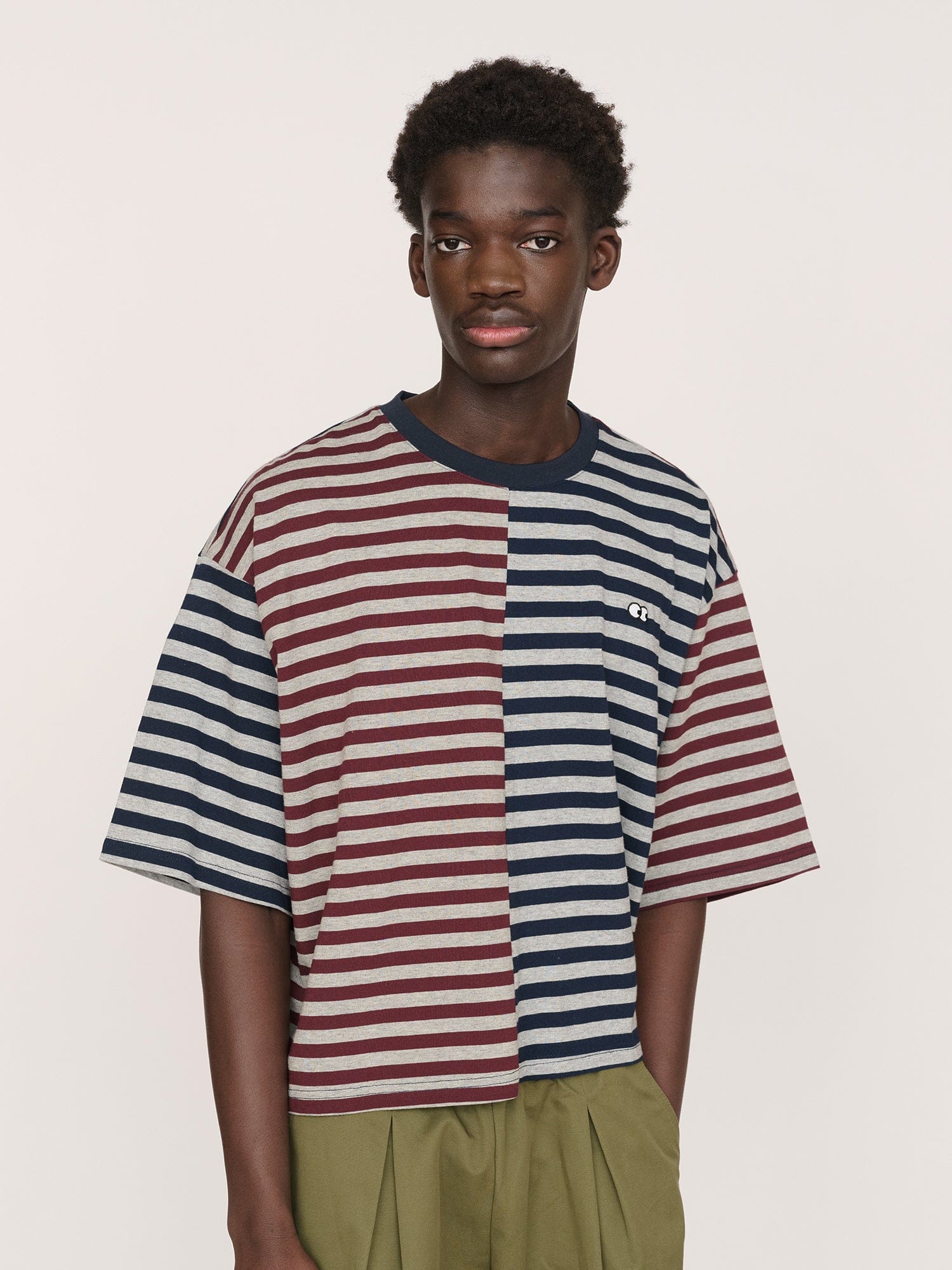 Lazy Oaf Mixed Stripe Boxy T-Shirt
