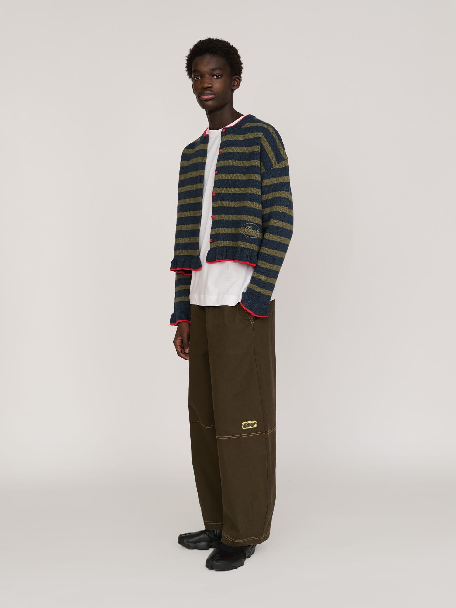 Lazy Oaf Sliced Stripe Cardigan