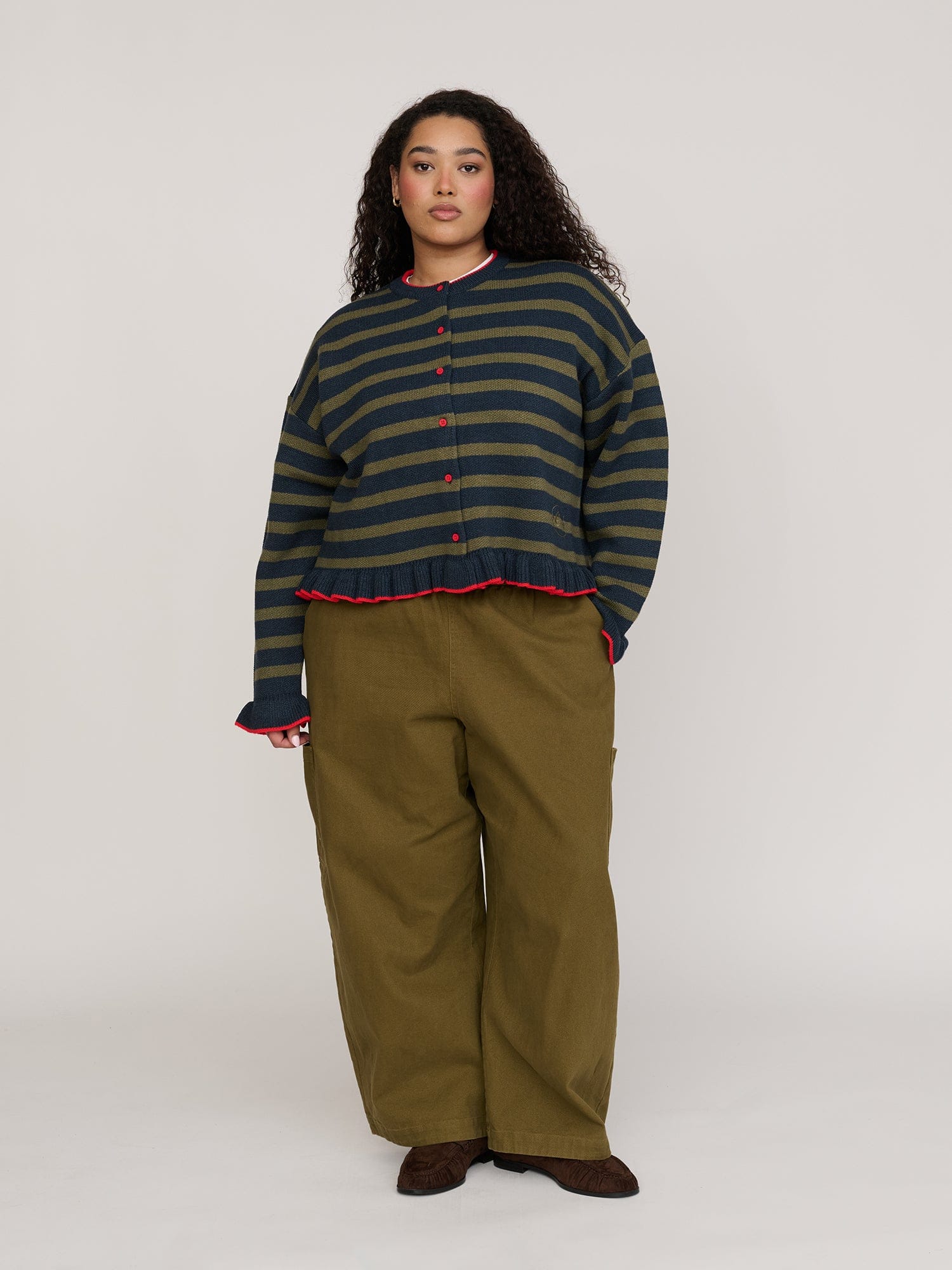 Lazy Oaf Sliced Stripe Cardigan