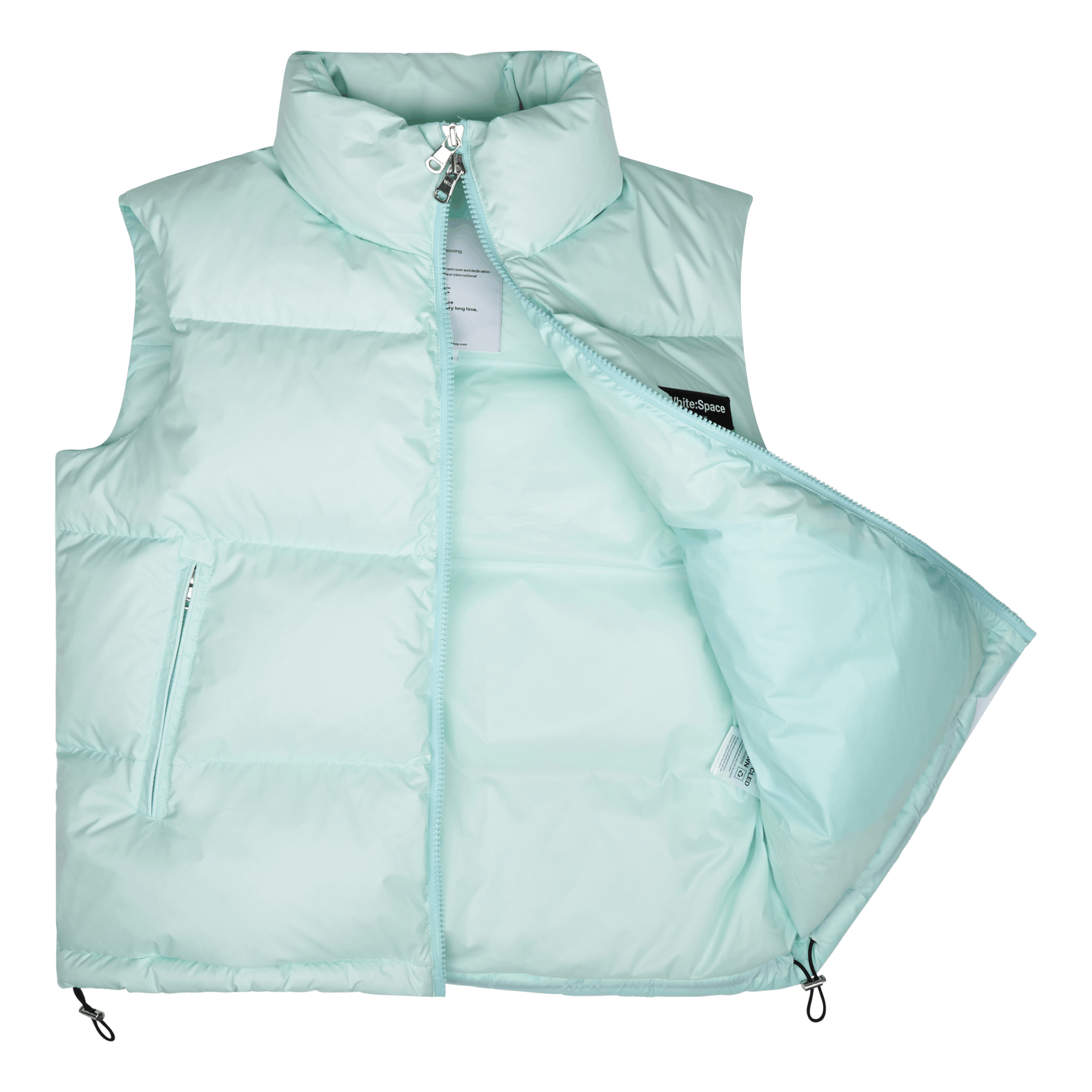 White:space Scott Down Vest Aqua