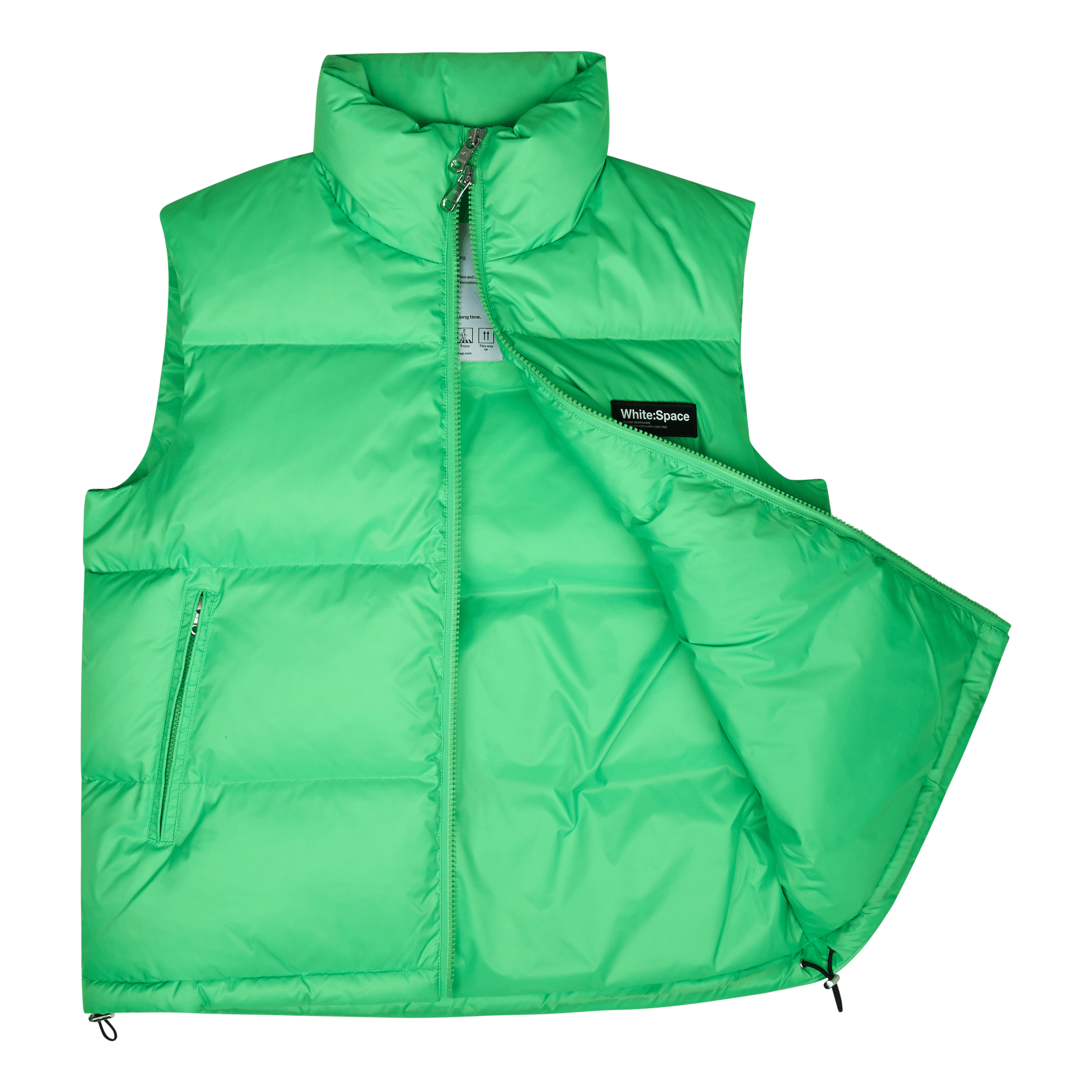 White:space Scott Down Vest Bright Green