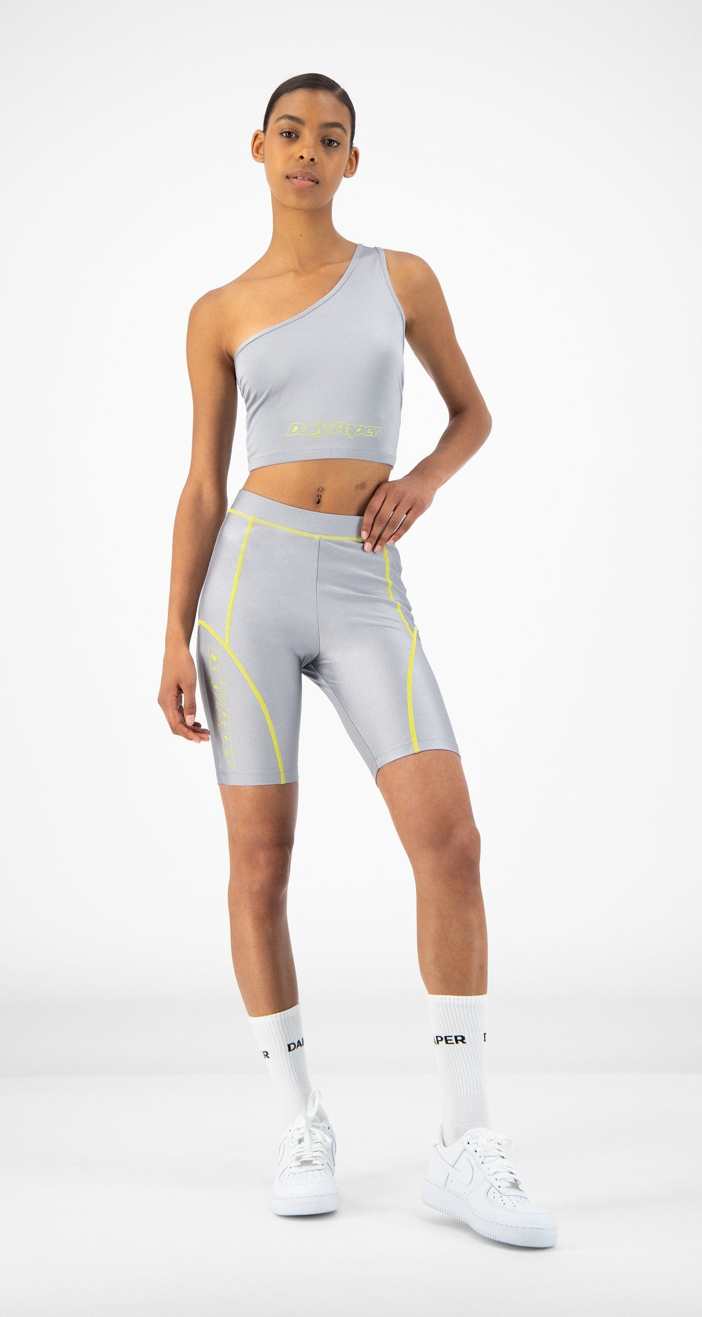 Daily Paper Silver Rebike Shorts