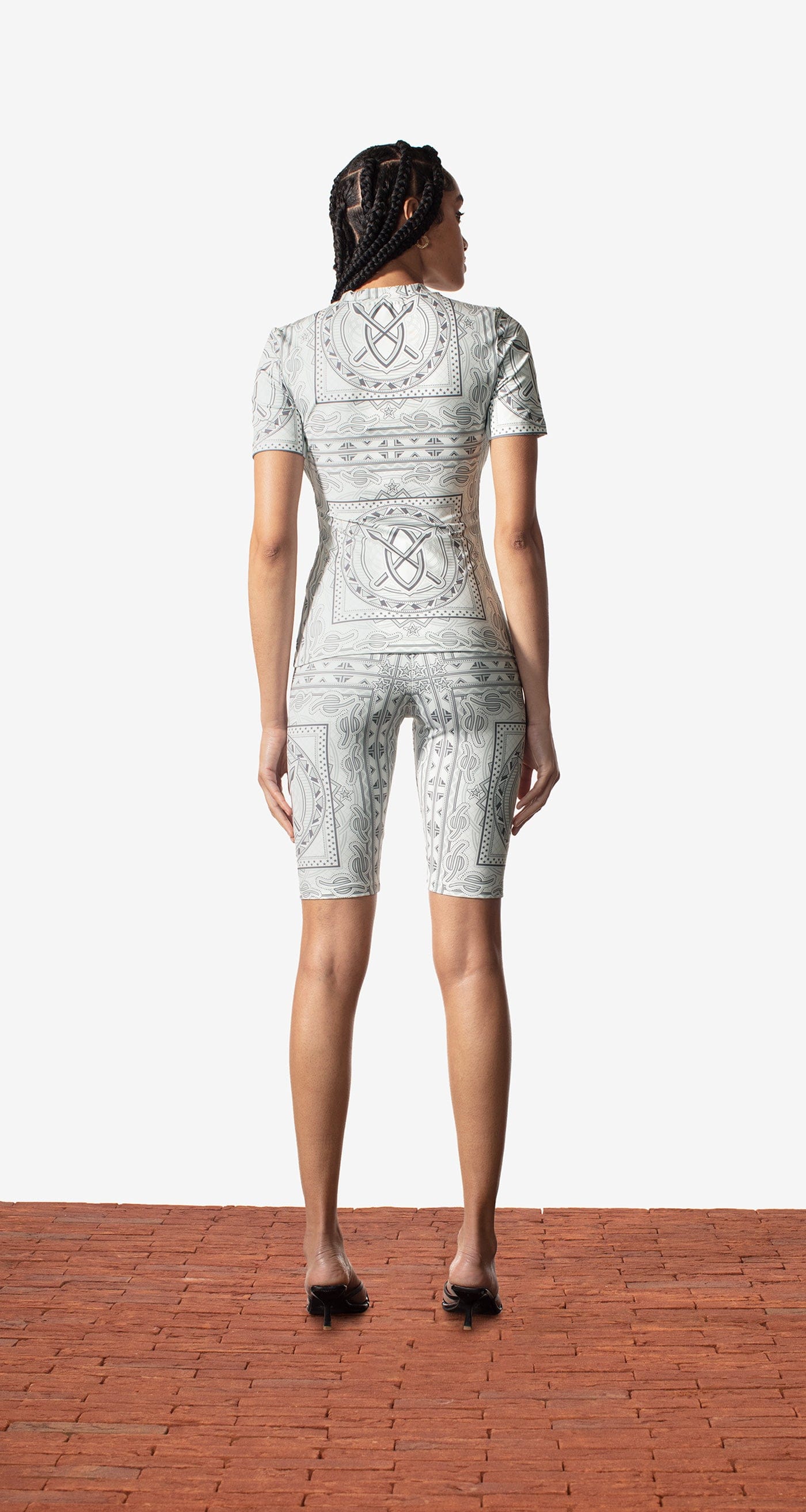 Daily Paper Grey Bandana Madiha Shorts