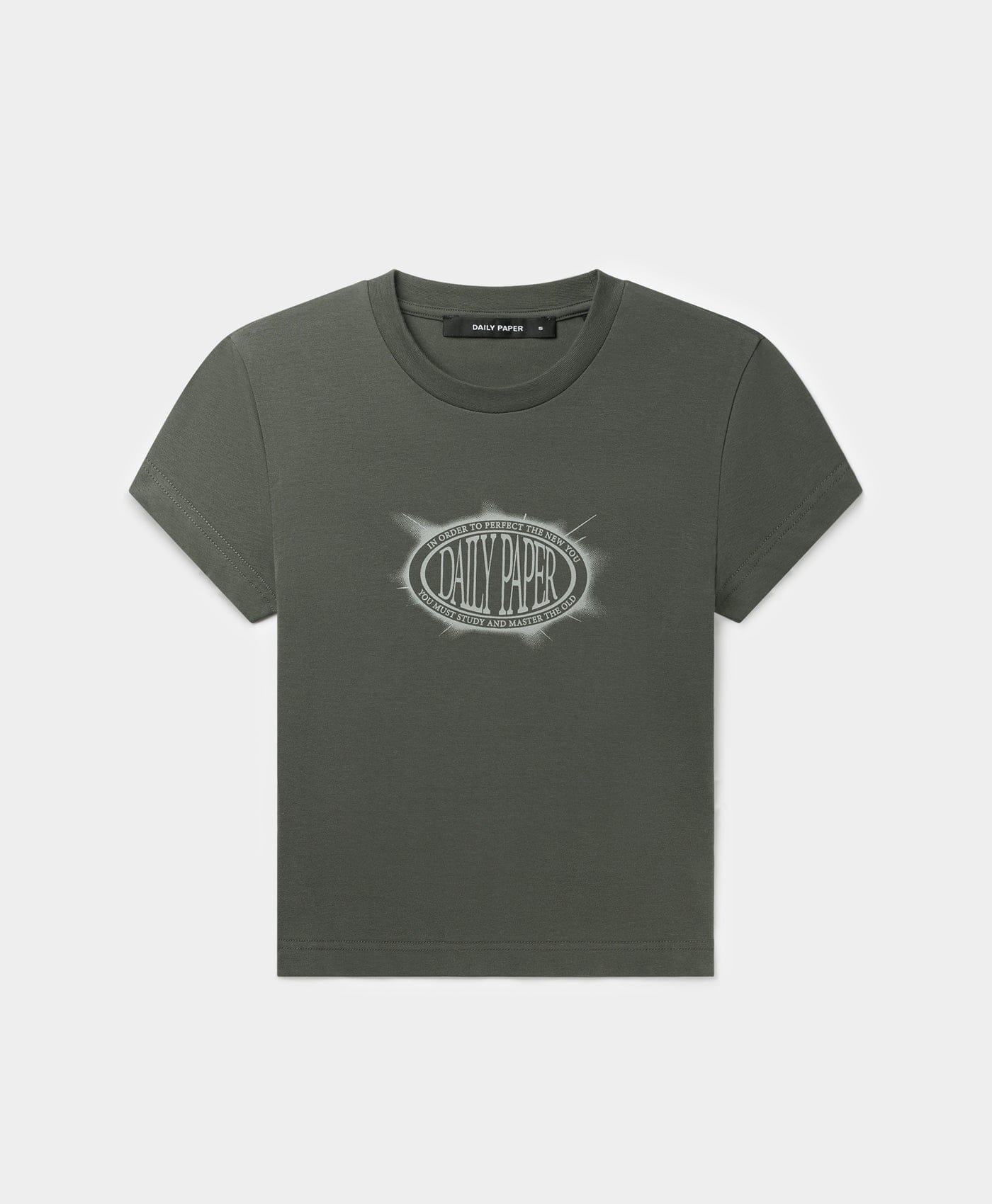 Daily Paper Chimera Green Glow Cropped T - Shirt