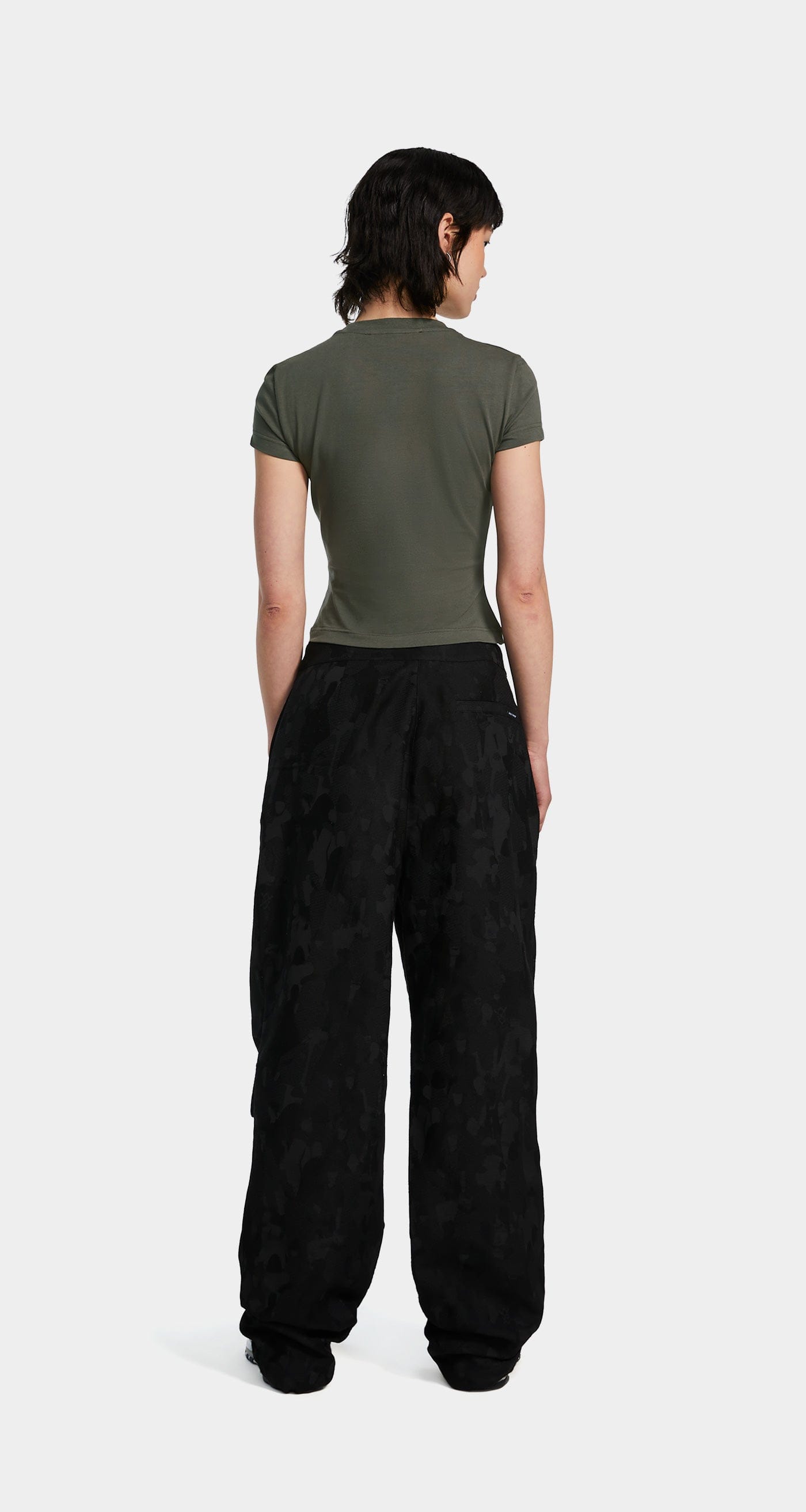 Daily Paper Chimera Green Glow Cropped T - Shirt