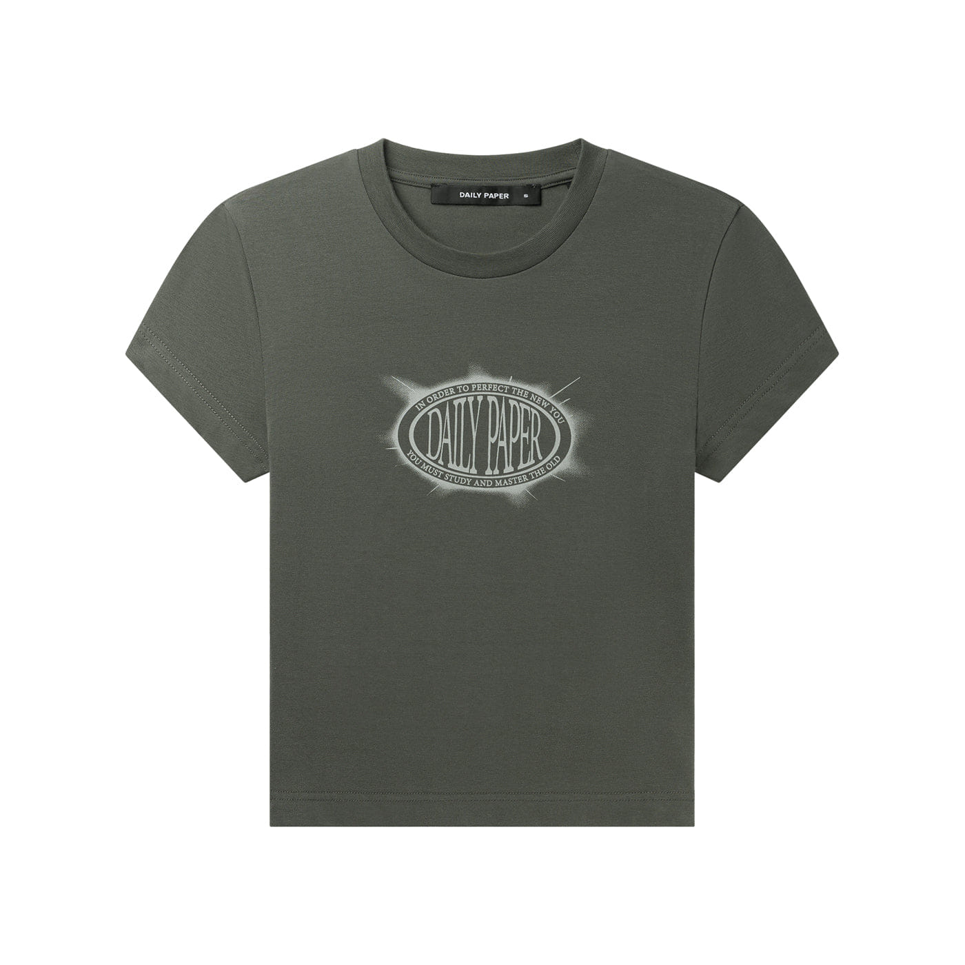 Daily Paper Chimera Green Glow Cropped T - Shirt