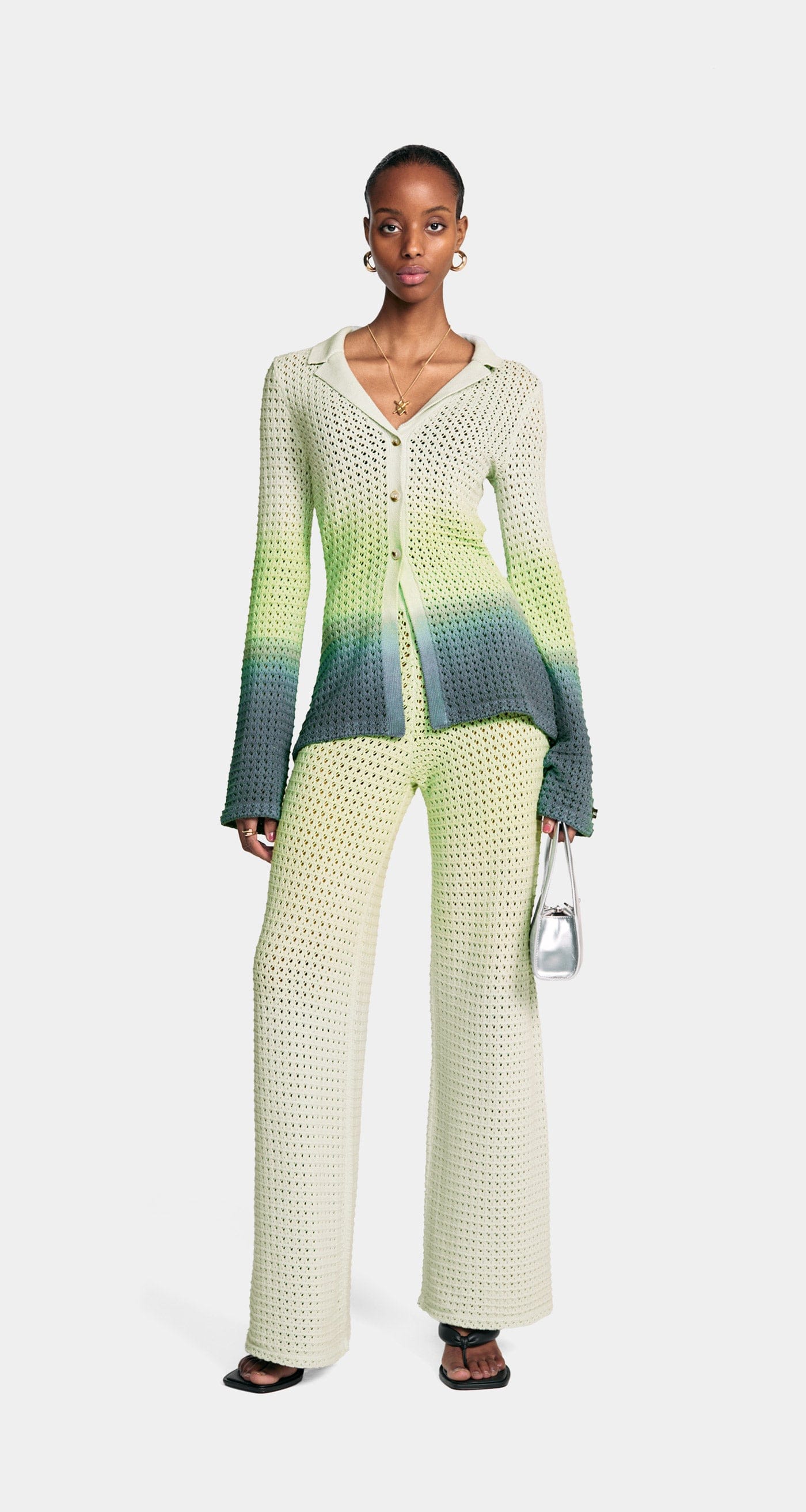CROCHET Gradient Adaeze Crochet Cardigan
