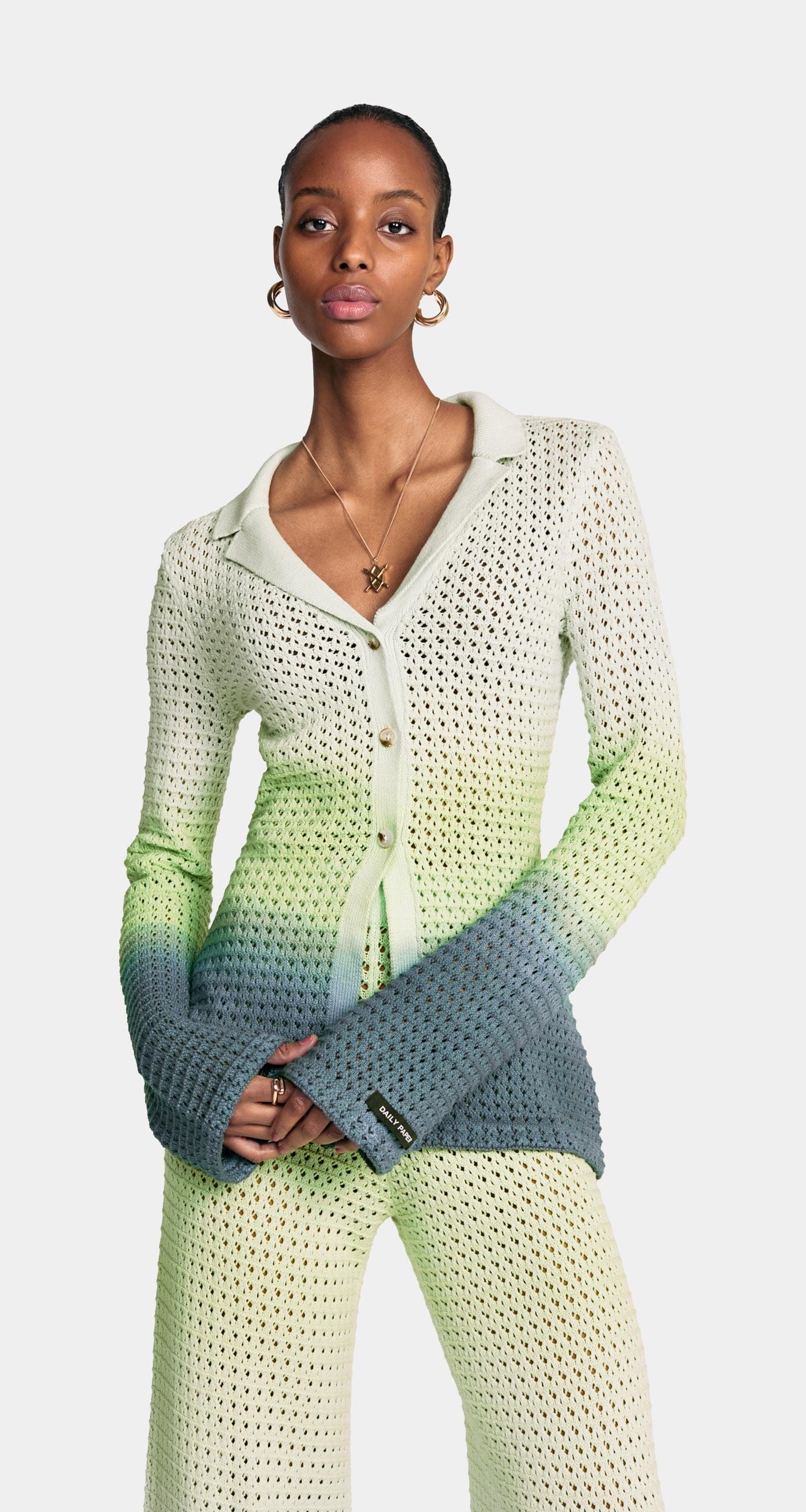 CROCHET Gradient Adaeze Crochet Cardigan