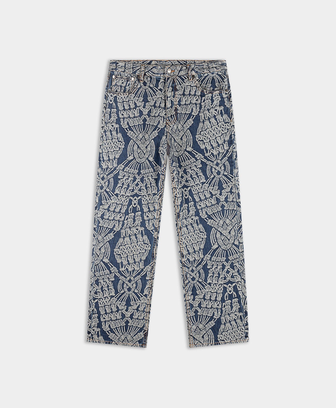 Blue Dark Blue Macrame Amba Jeans