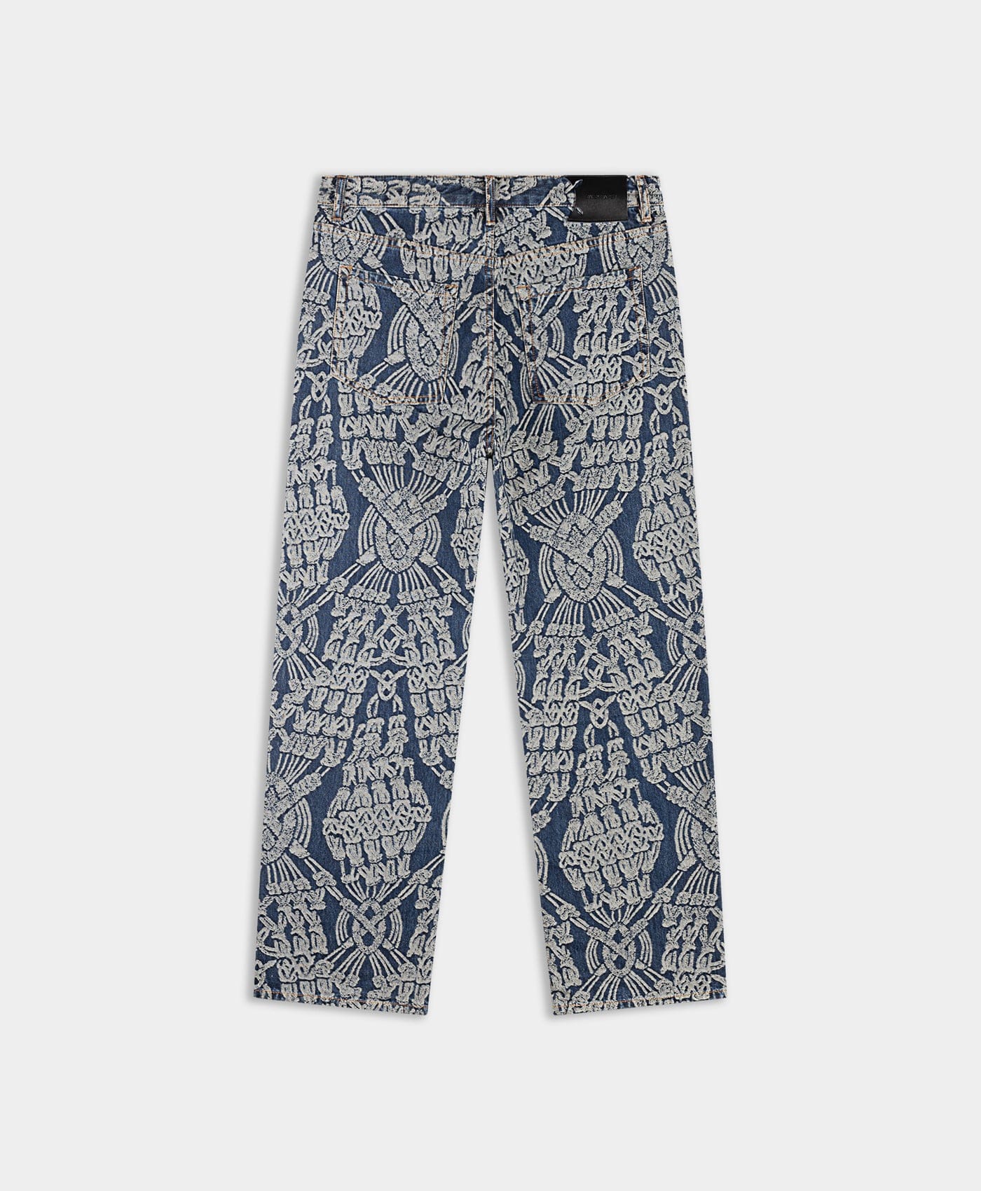 Blue Dark Blue Macrame Amba Jeans
