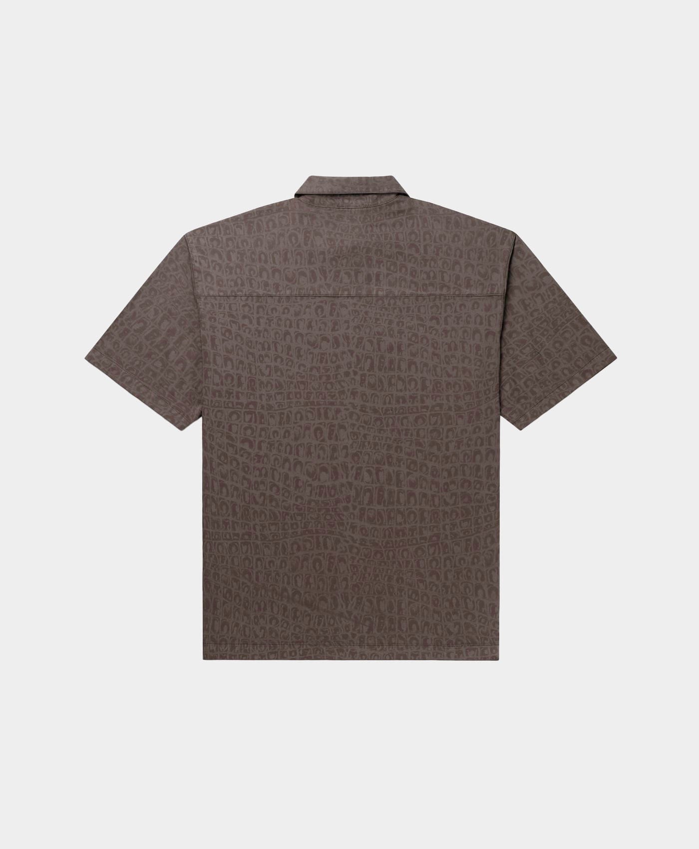 Daily Paper Black Oyster Digital Croc Shirt