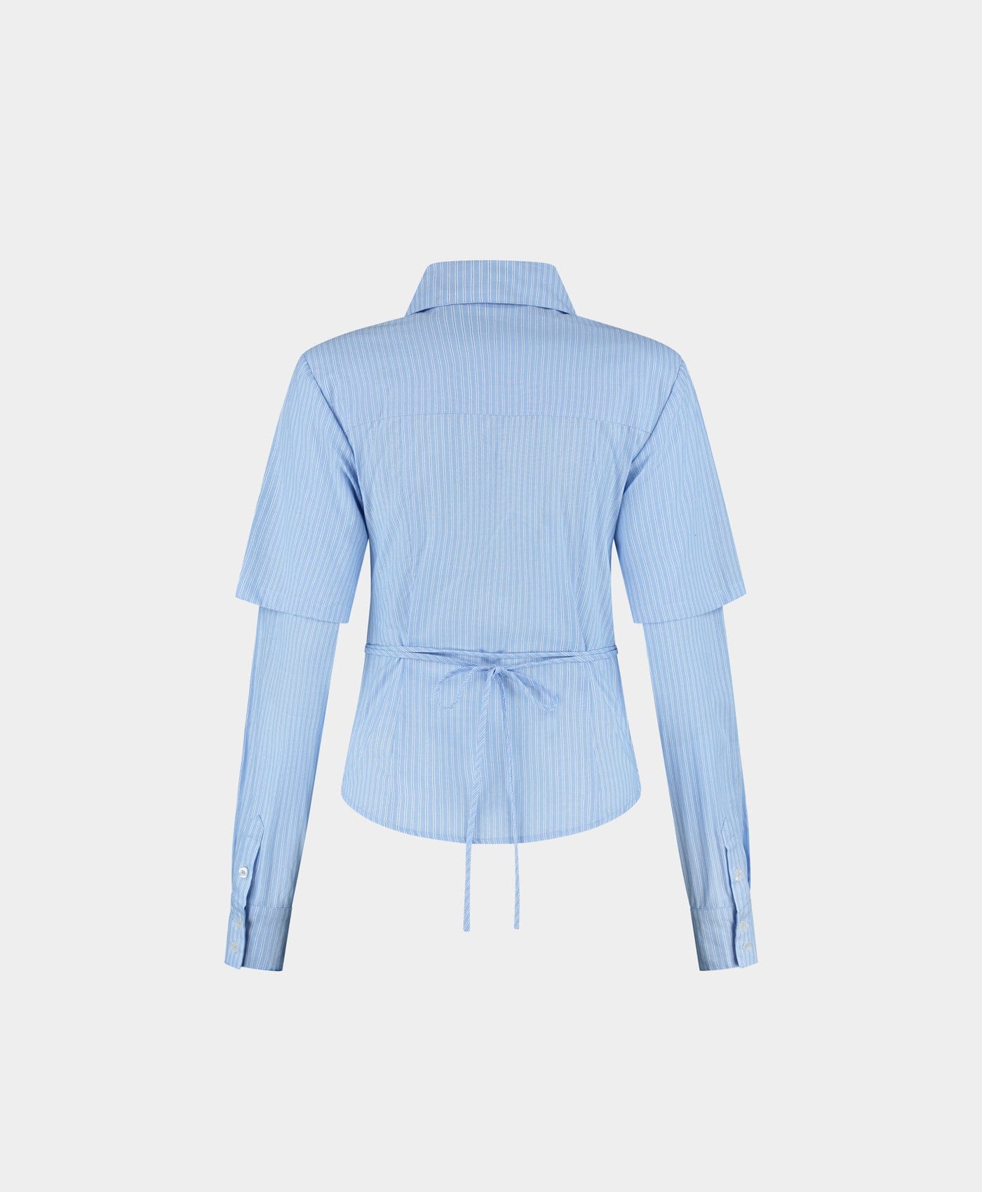 Blue Stripe Fitted Shirt