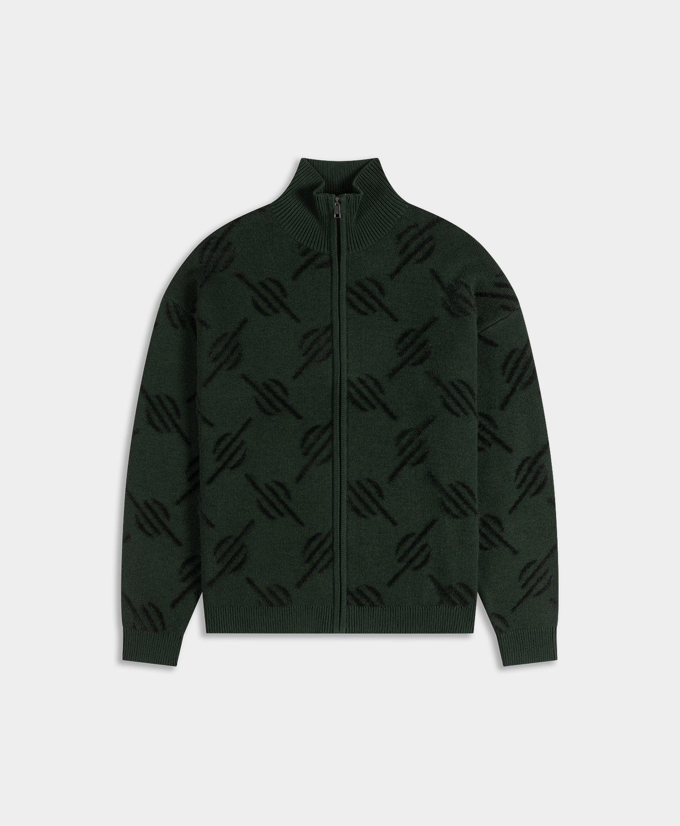 Monogram Rosin Monogram Knit Zip Up
