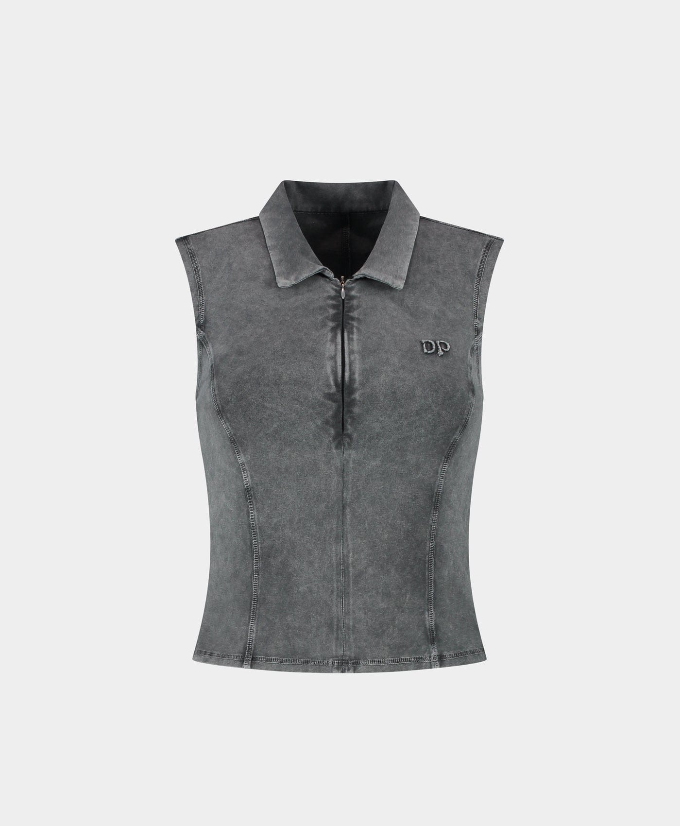 Polo Formal Grey Washed Jersey Polo