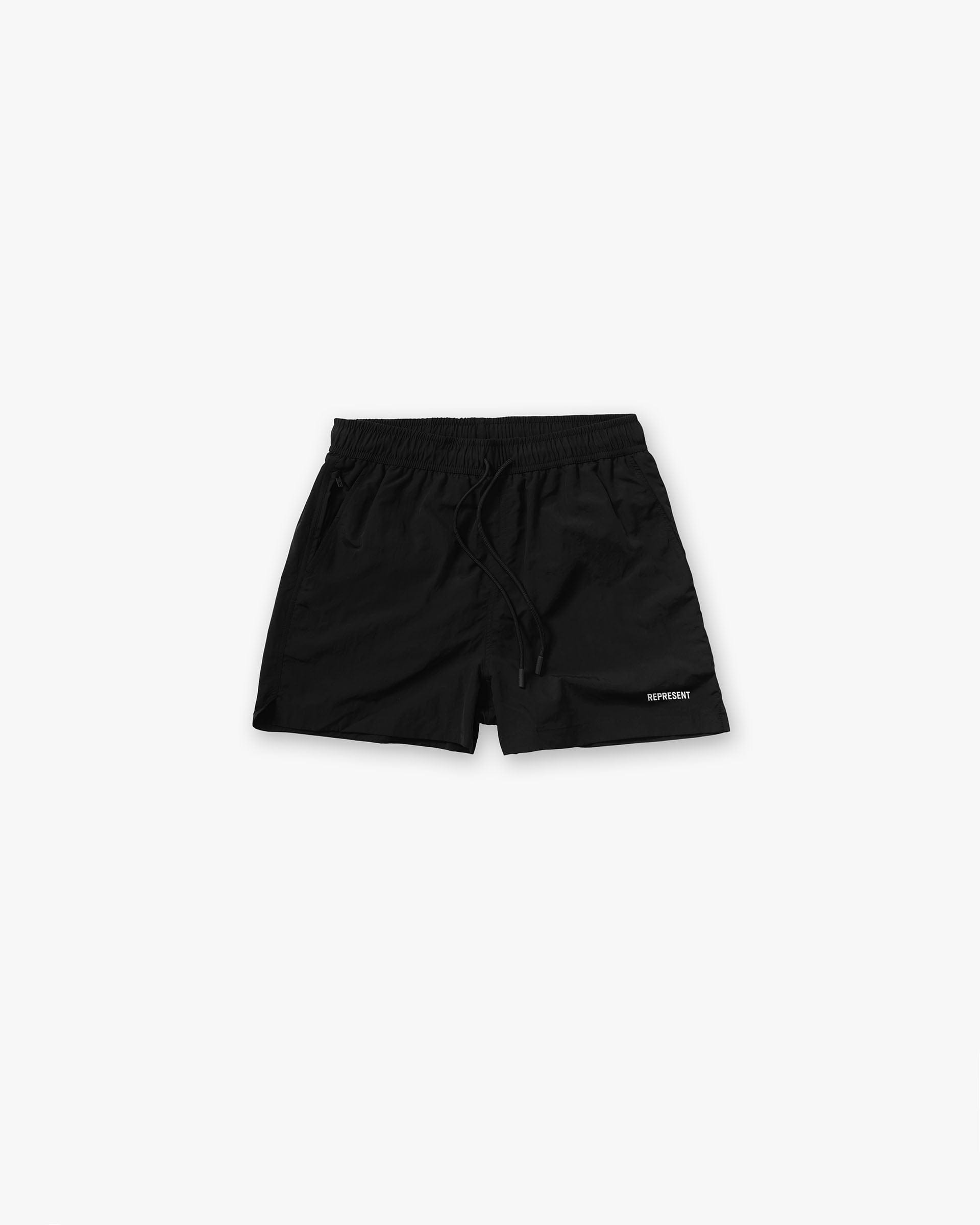 SS26 Represent Swim Short - Jet Black