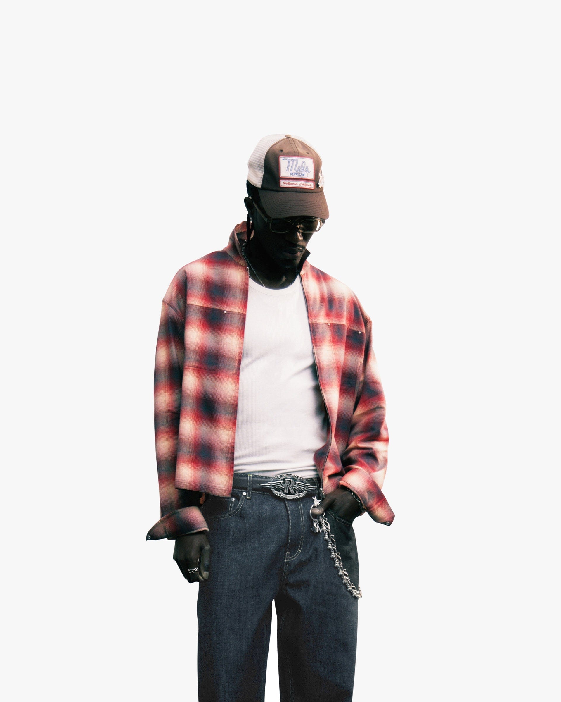 SS26 Sunset Flannel - Racing Red