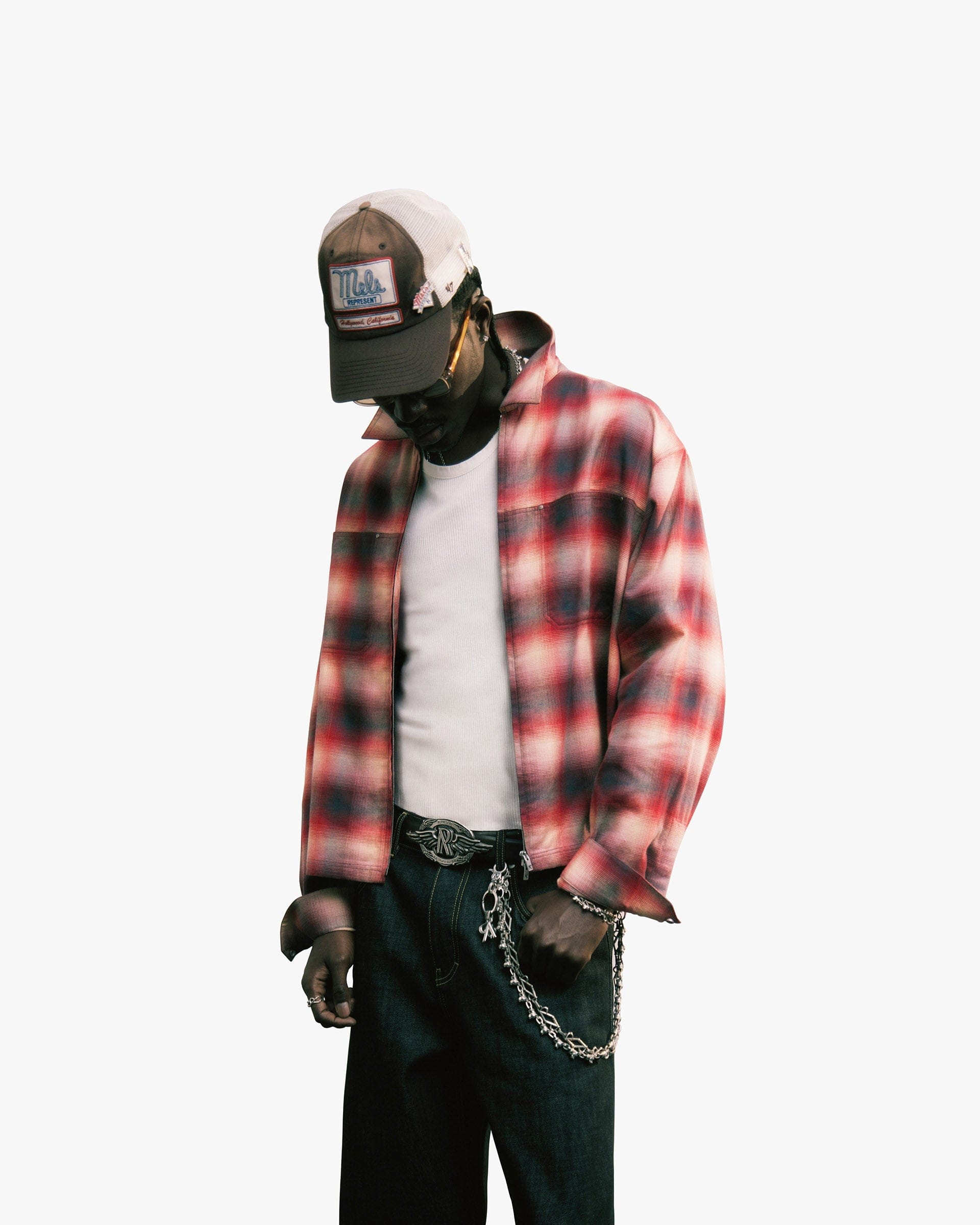 SS26 Sunset Flannel - Racing Red