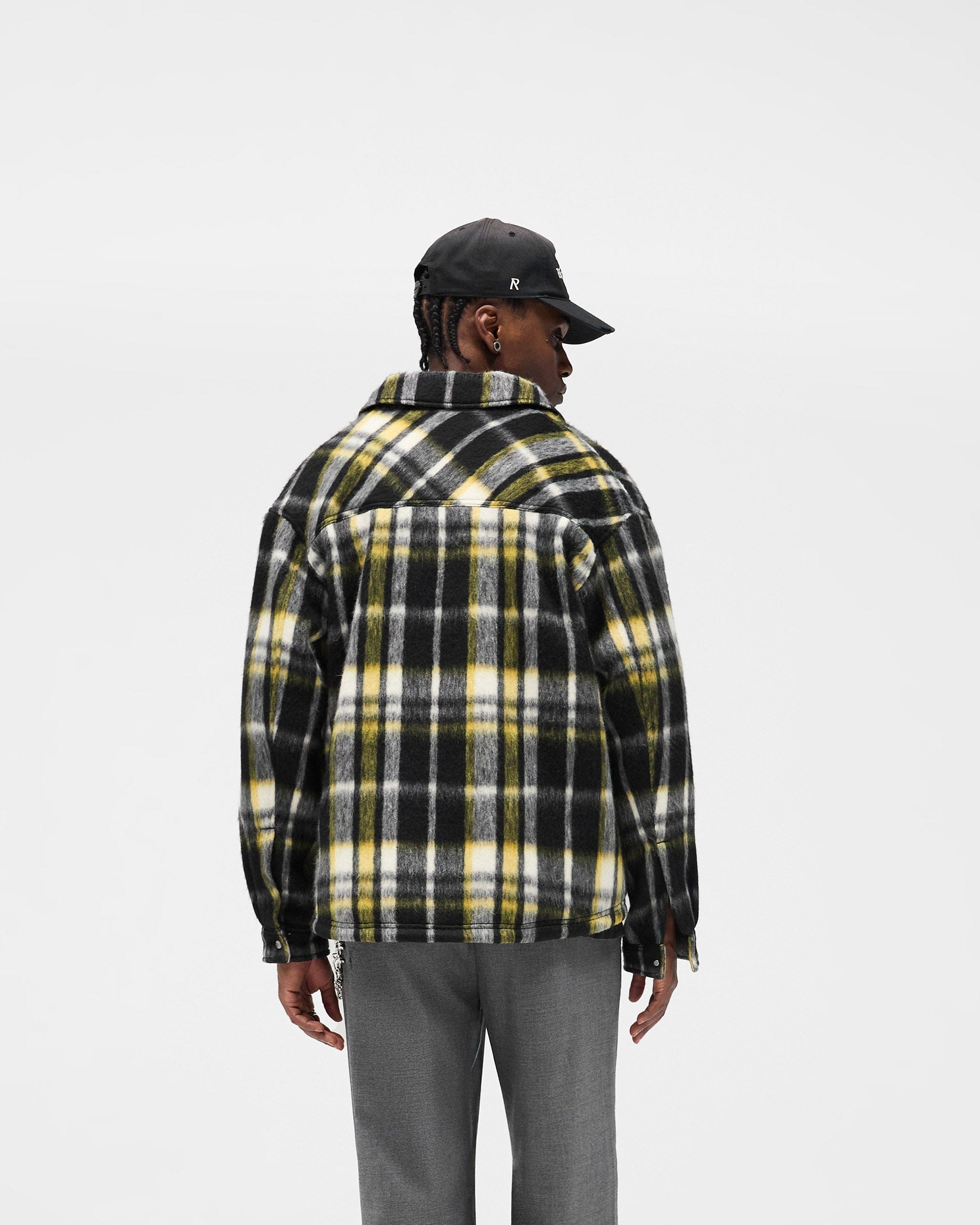 FW25 Textured Overshirt - Jet Black