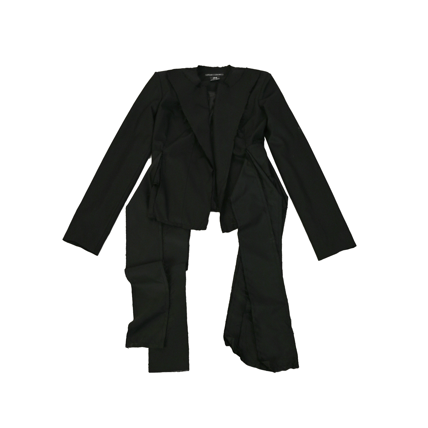 HUEMN Cropped deconstructed blazer