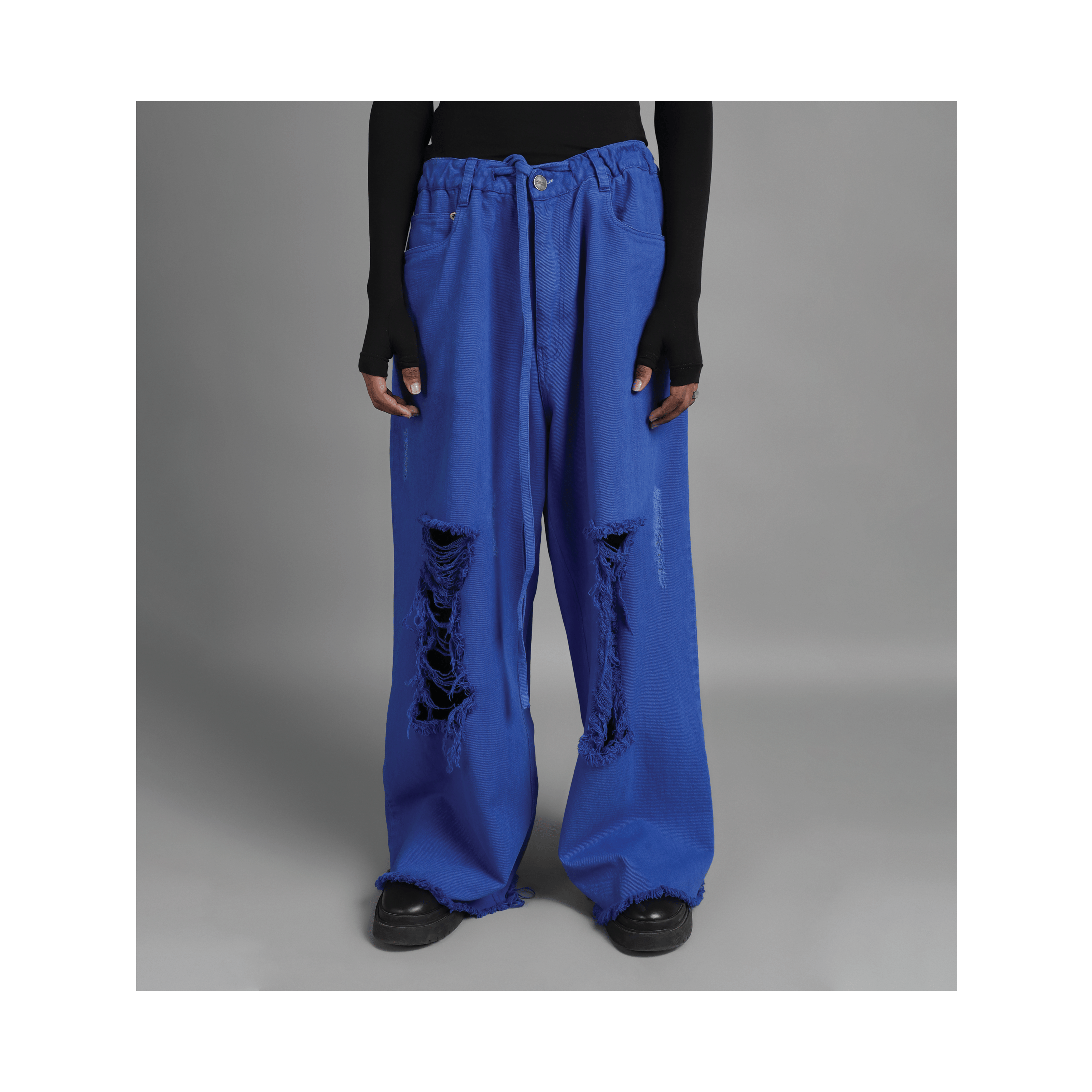 Classic SuperHUEMN Classic Distressed Jeans (Blue)