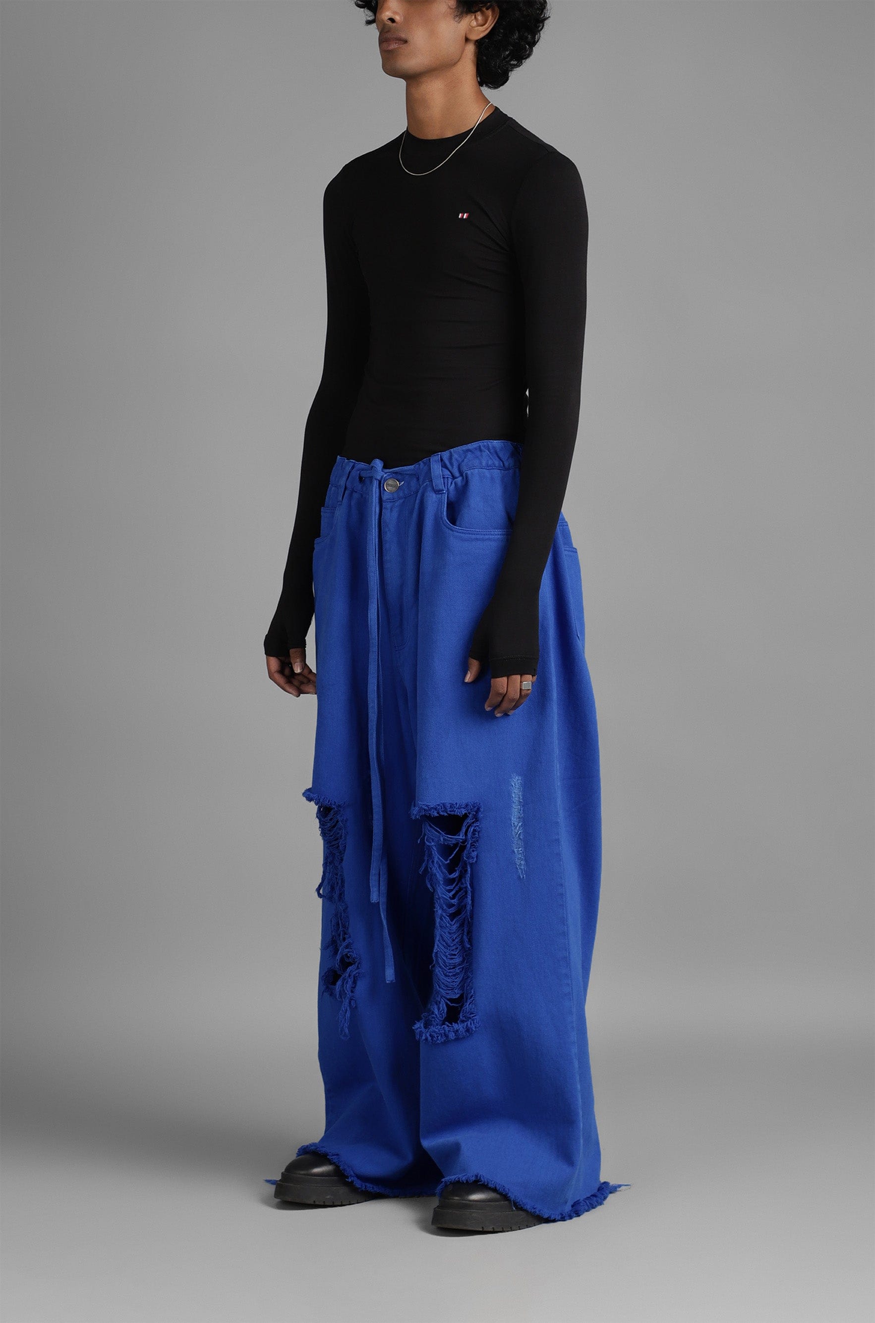 Classic SuperHUEMN Classic Distressed Jeans (Blue)
