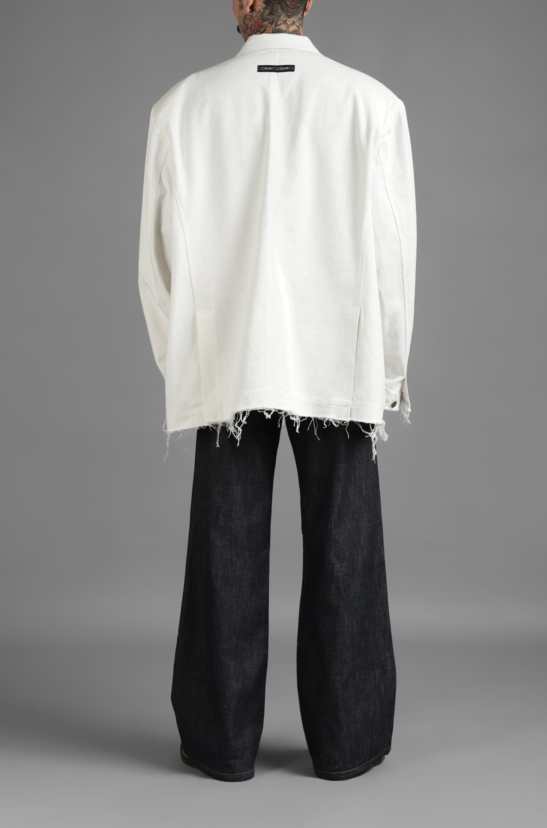 WHITE* SuperHUEMN Denim Blazer (White)