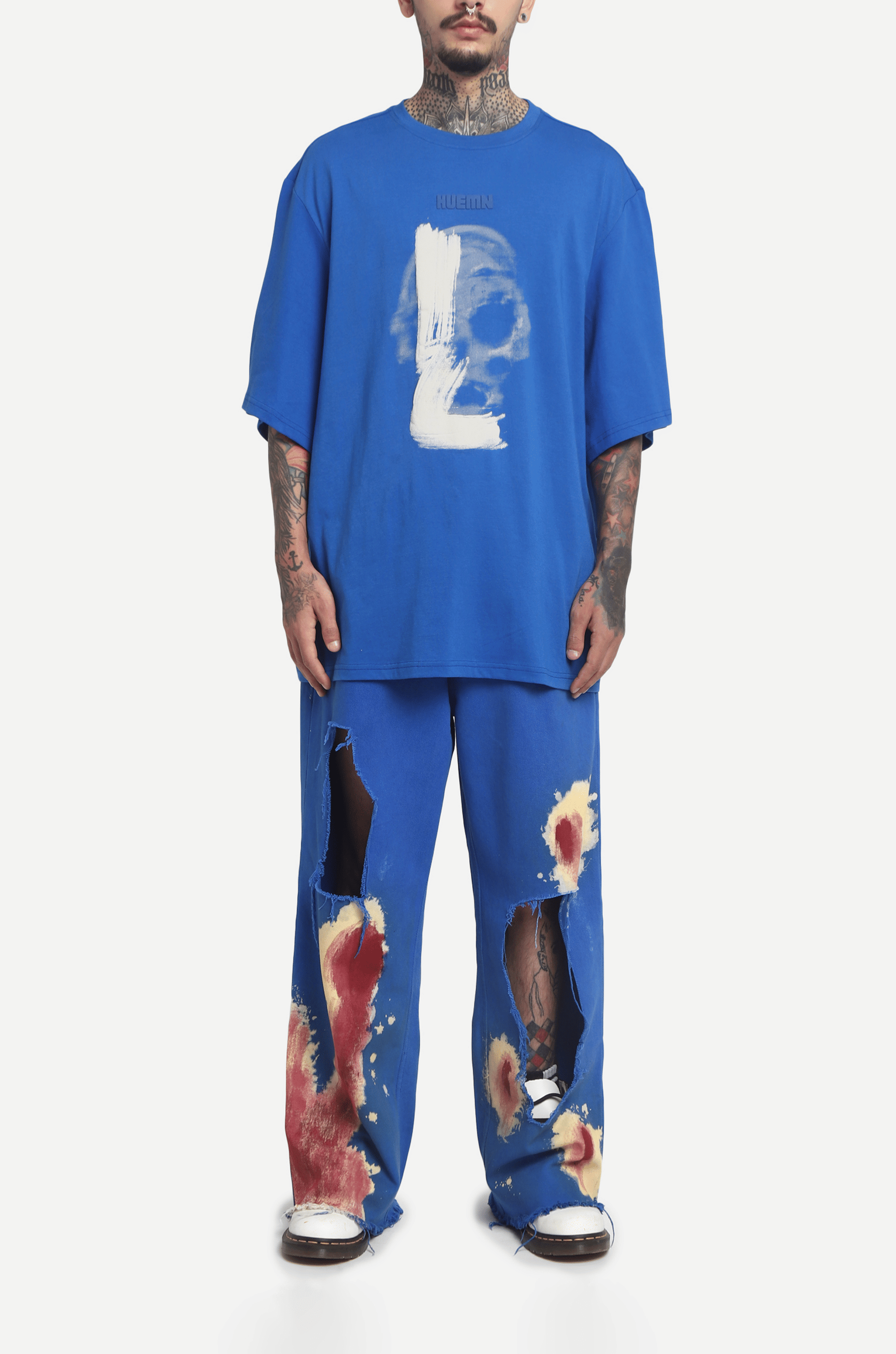 EDITION The HUEMN Skull T - shirt (Blue) : Edition 2