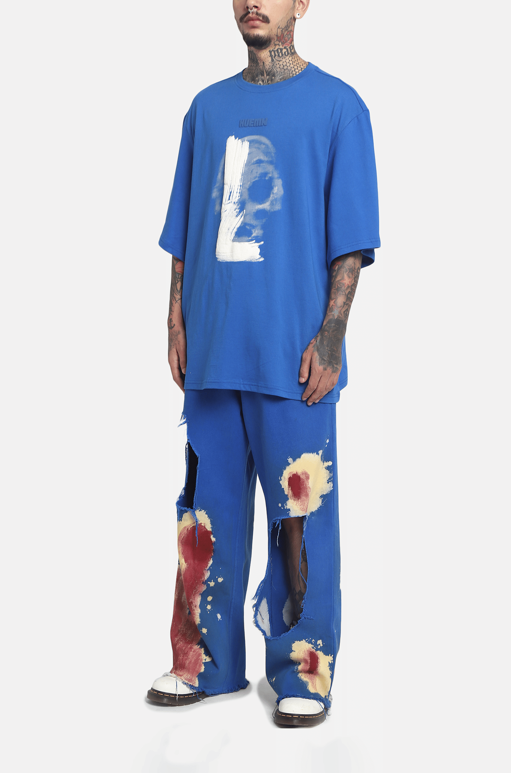 EDITION The HUEMN Skull T - shirt (Blue) : Edition 2
