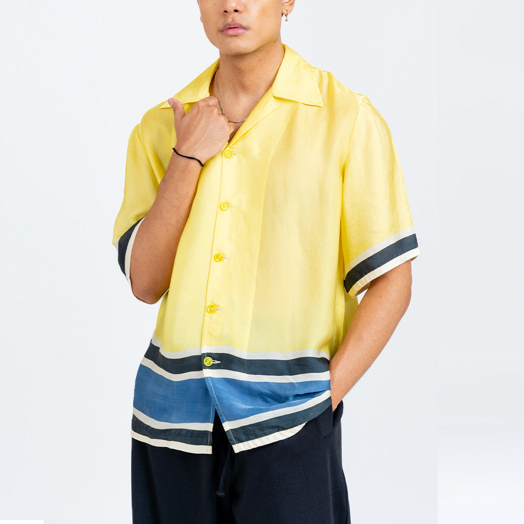 Yellow The Racer Stripe Shirt (Yellow)