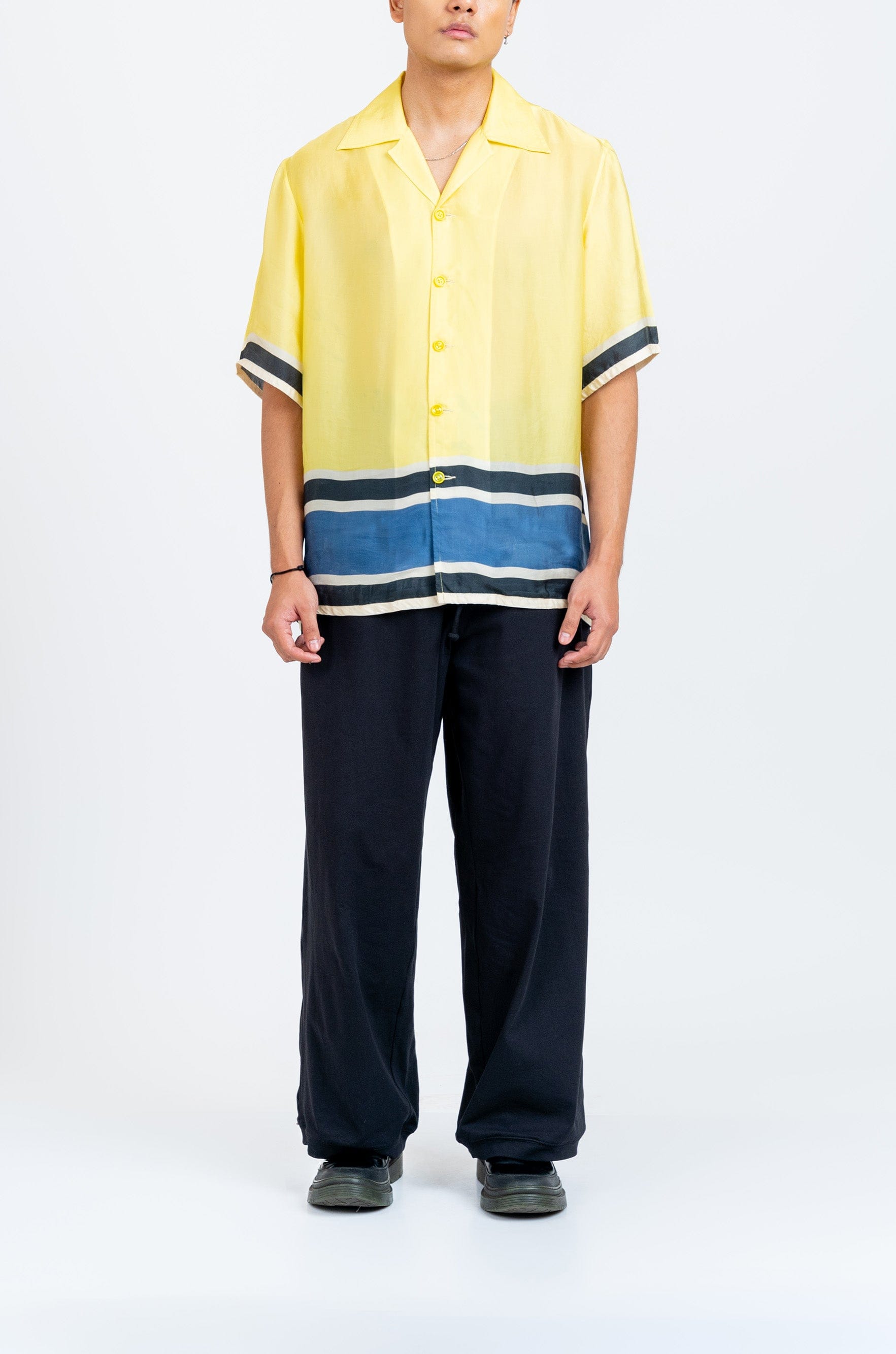 Yellow The Racer Stripe Shirt (Yellow)