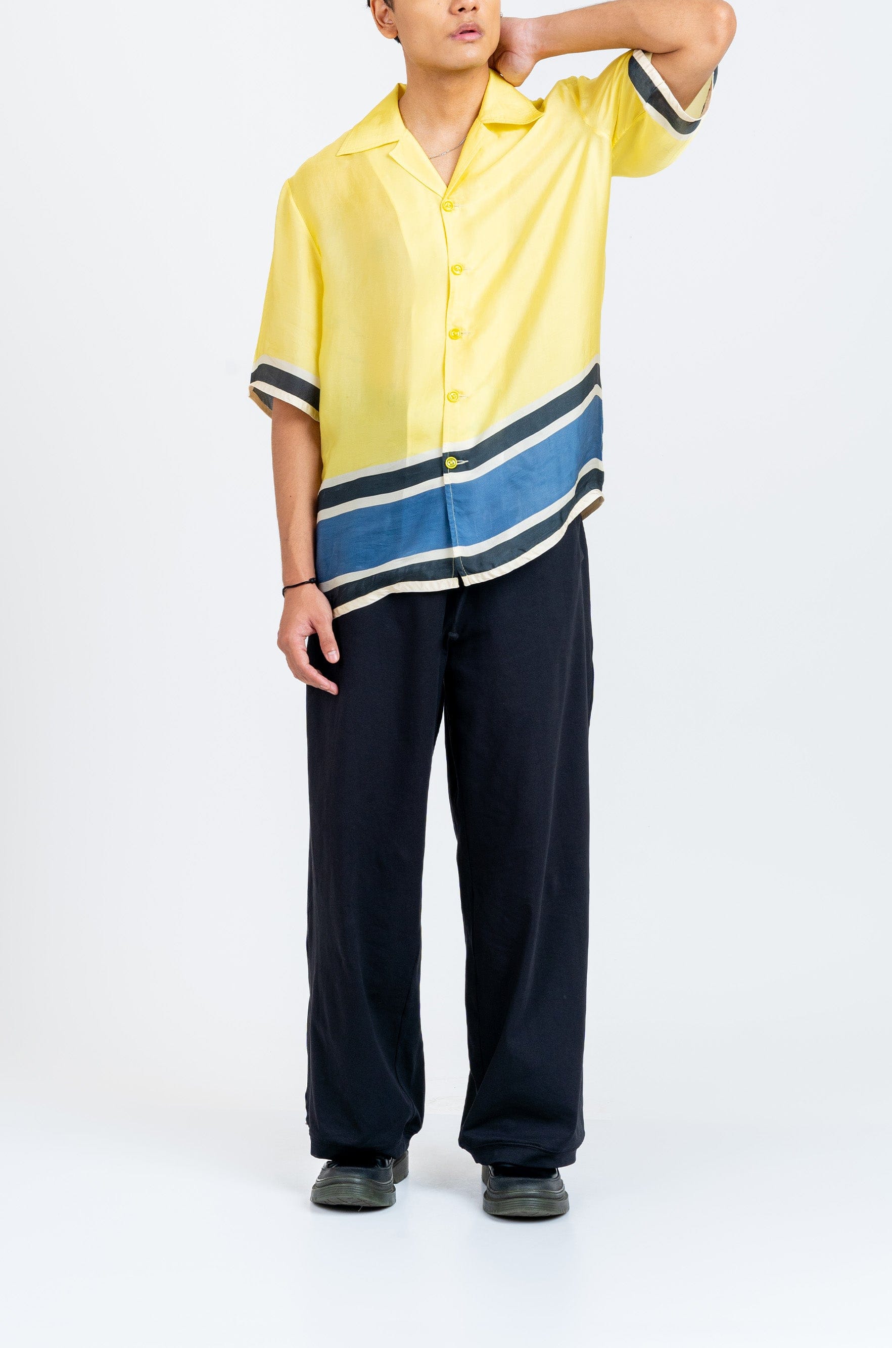 Yellow The Racer Stripe Shirt (Yellow)