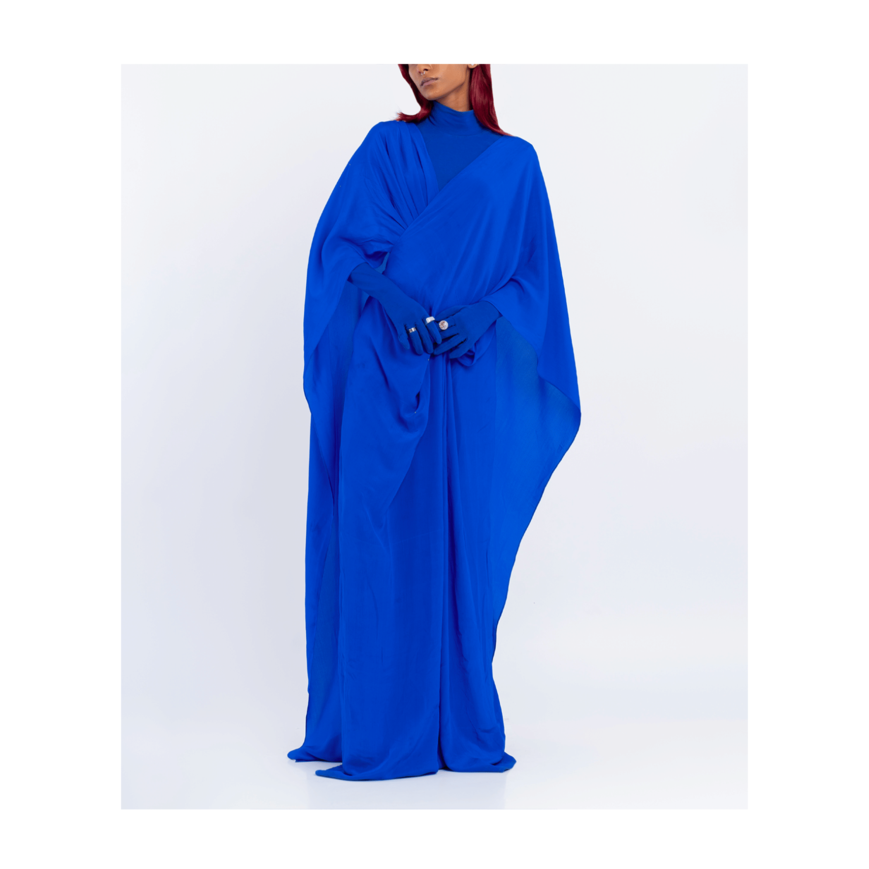 Blue Hybrid Sari - Pants (Blue)