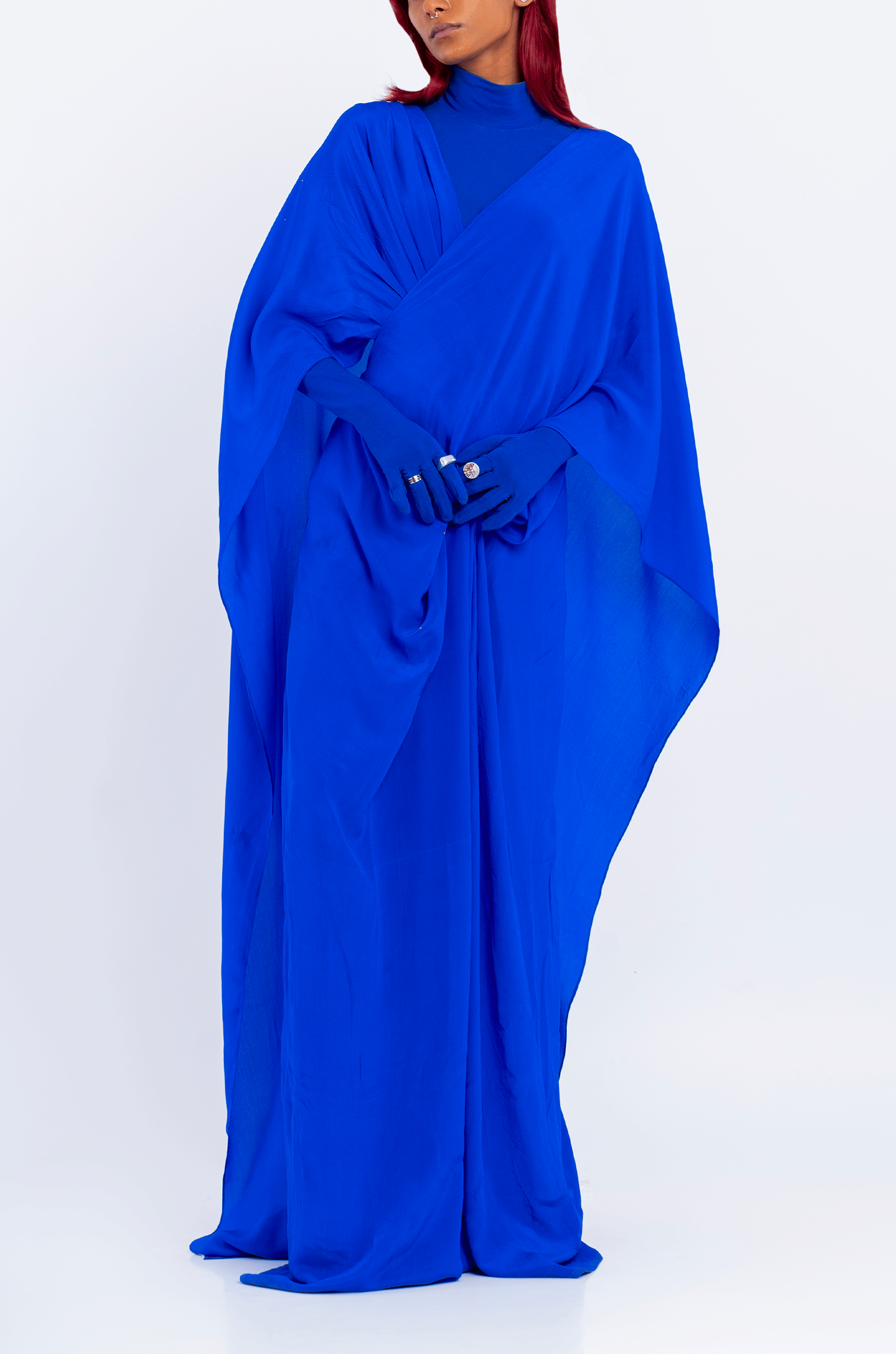 Blue Hybrid Sari - Pants (Blue)